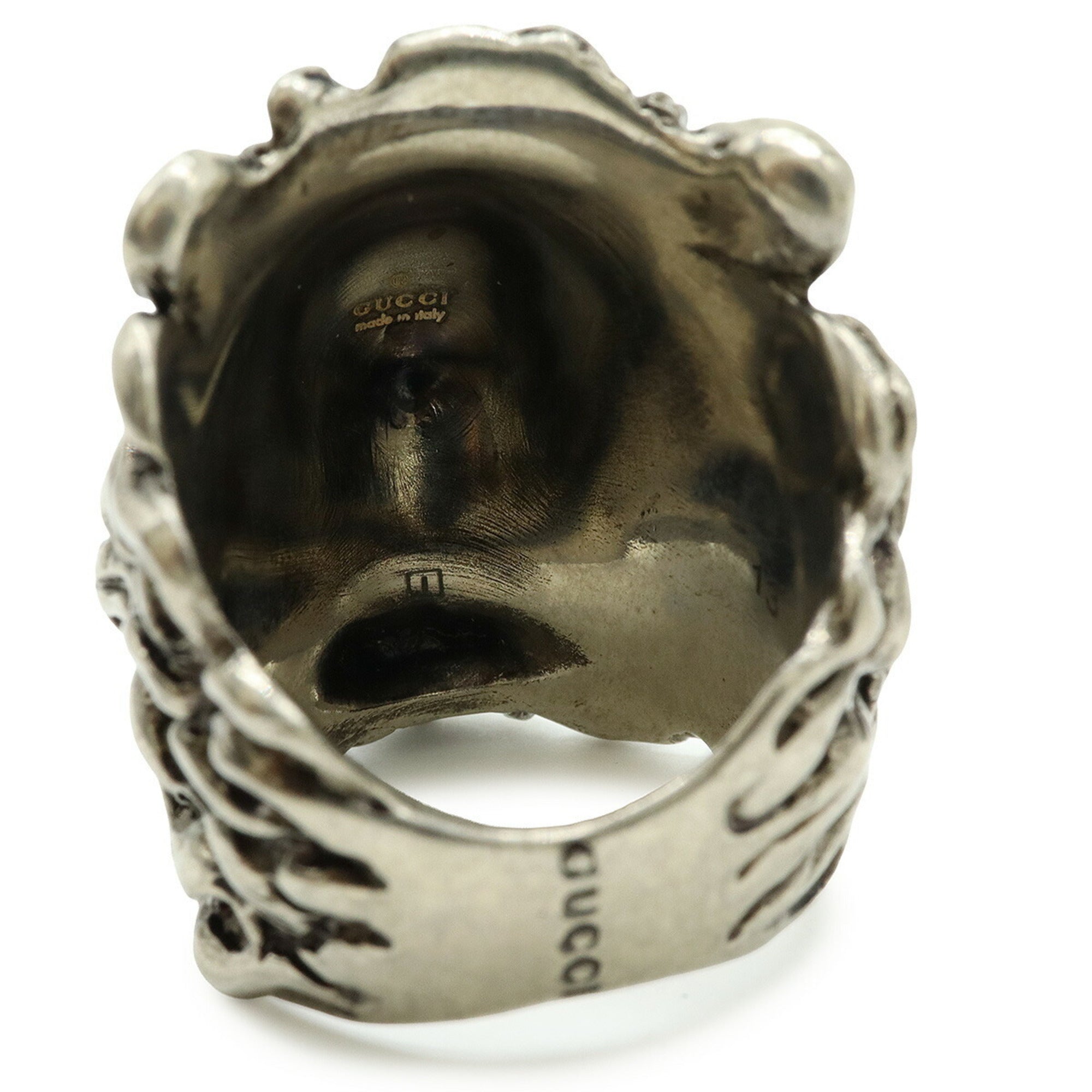 Lion Head Ring Metal Silver