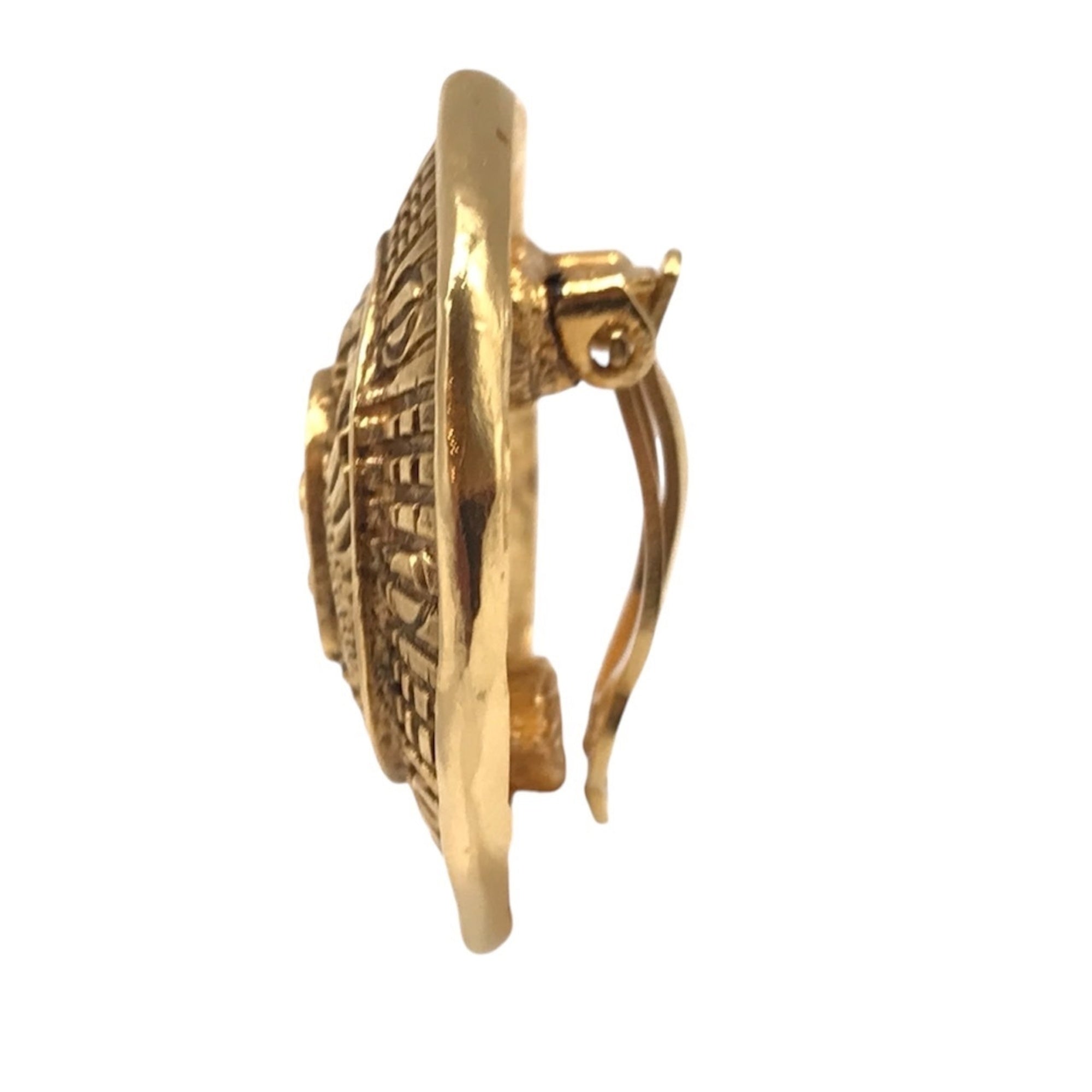 Clip-On Earrings Clip-On Gold-Tone Metal