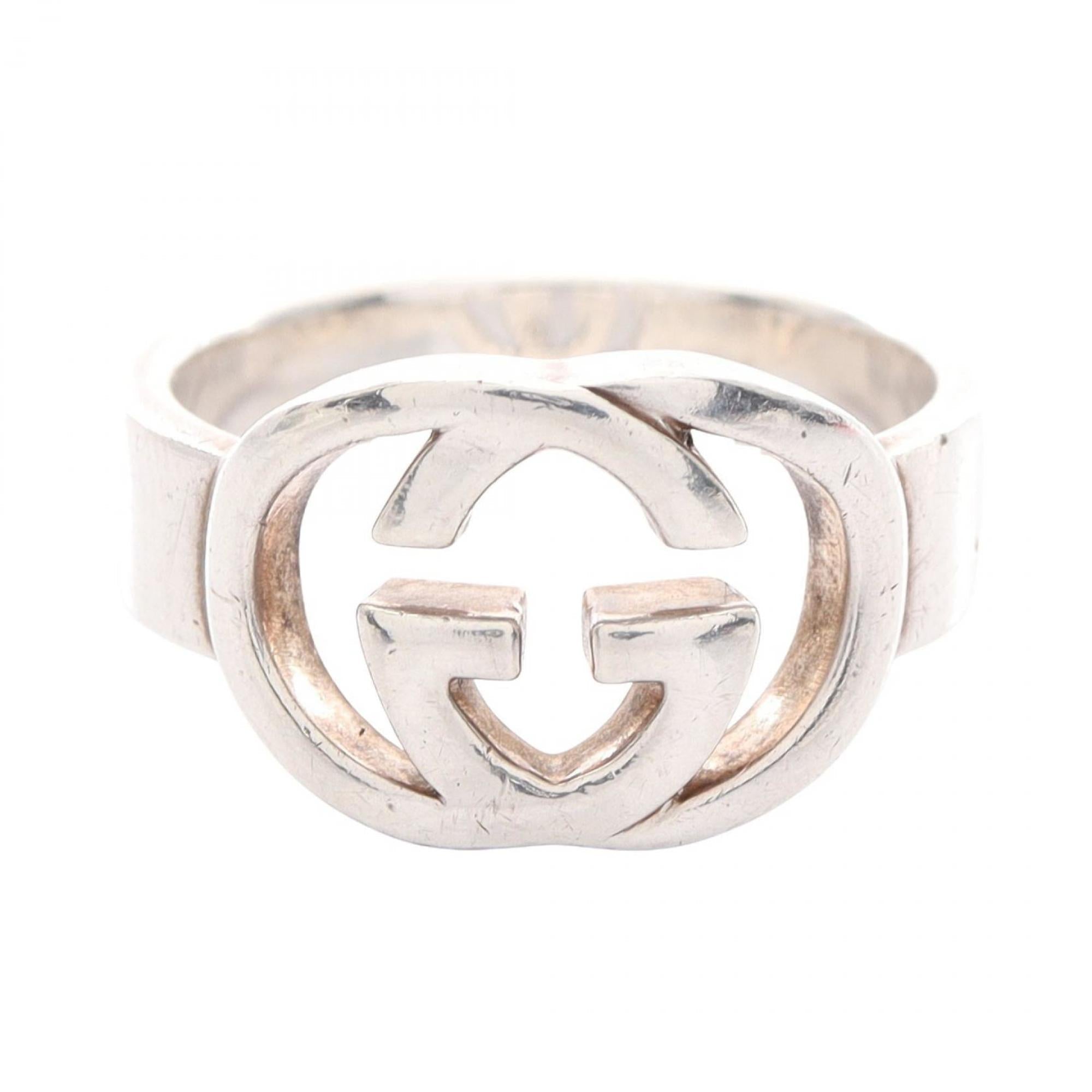 Interlocking G Ring Sterling Silver