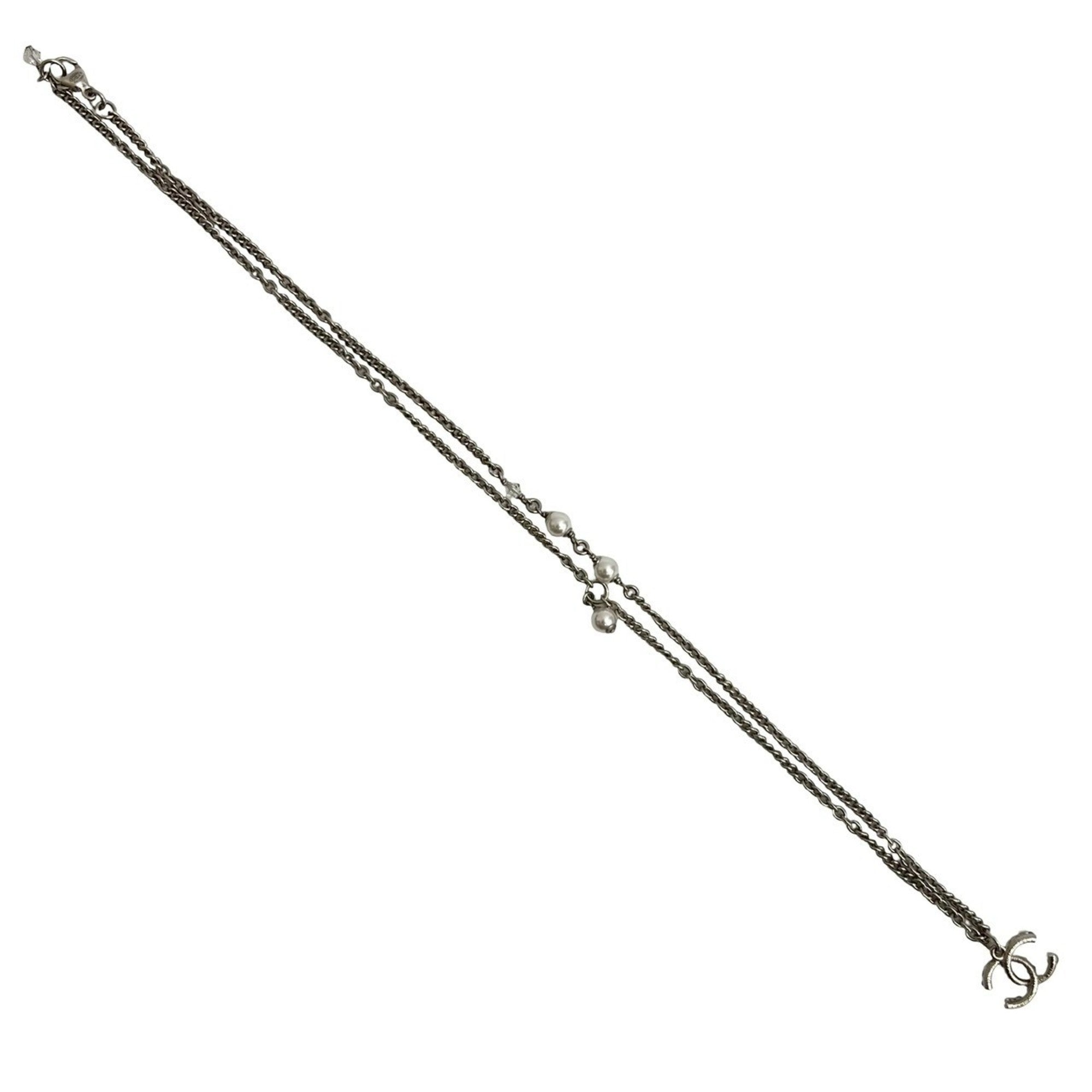 CC Logo Chain Pendant Necklace Sterling Silver