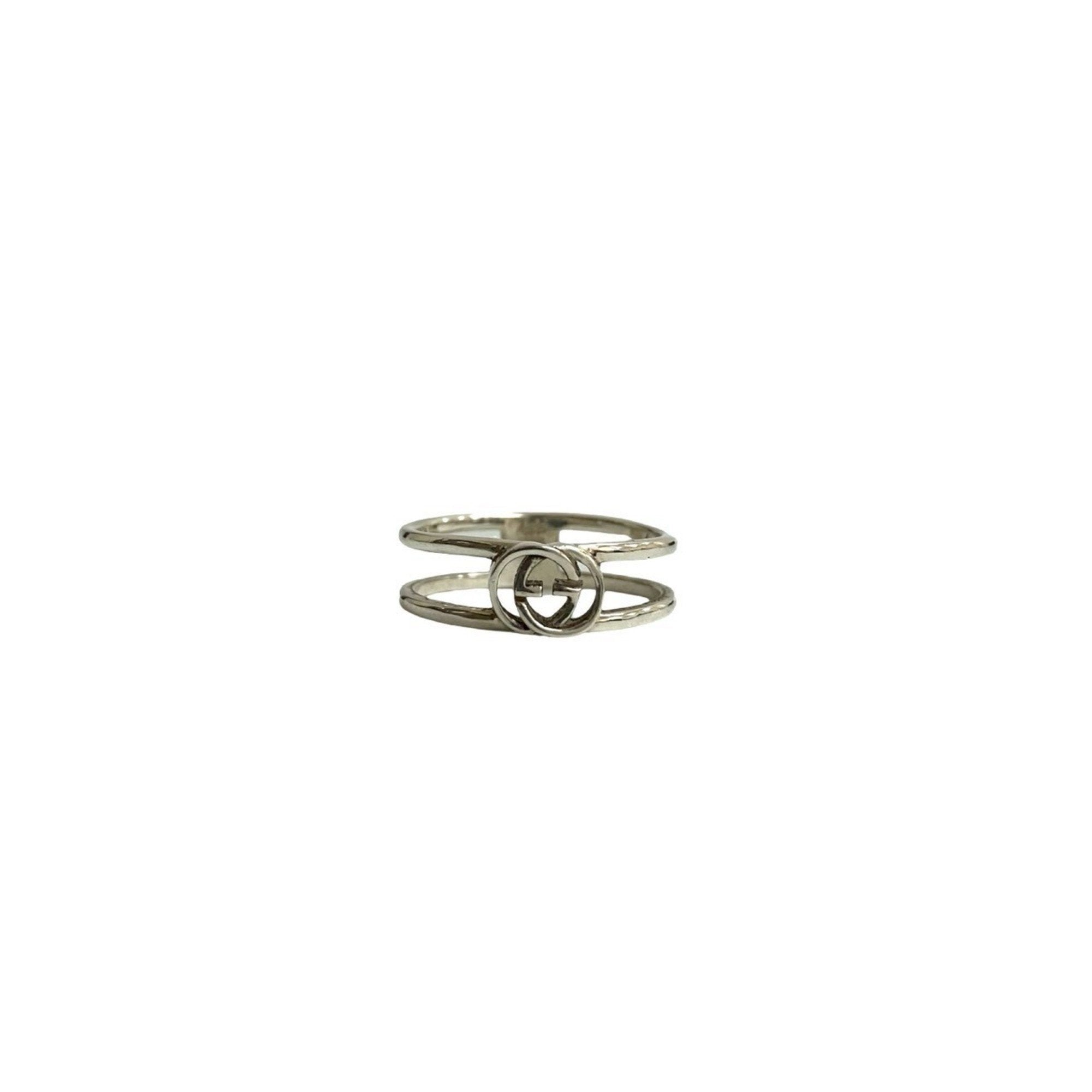 Interlocking G Ring Sterling Silver