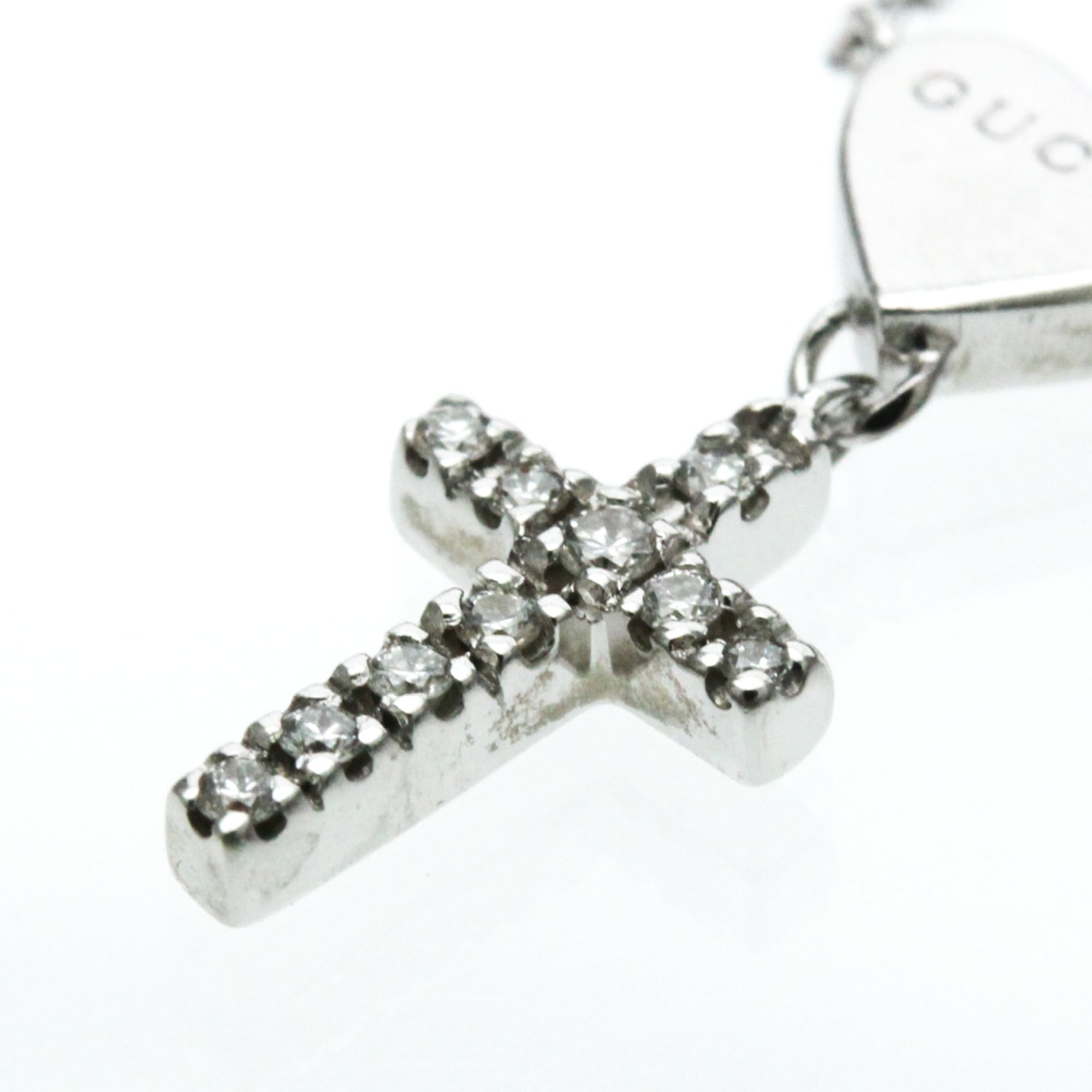 Pendant Necklace 18K White Gold with Diamond