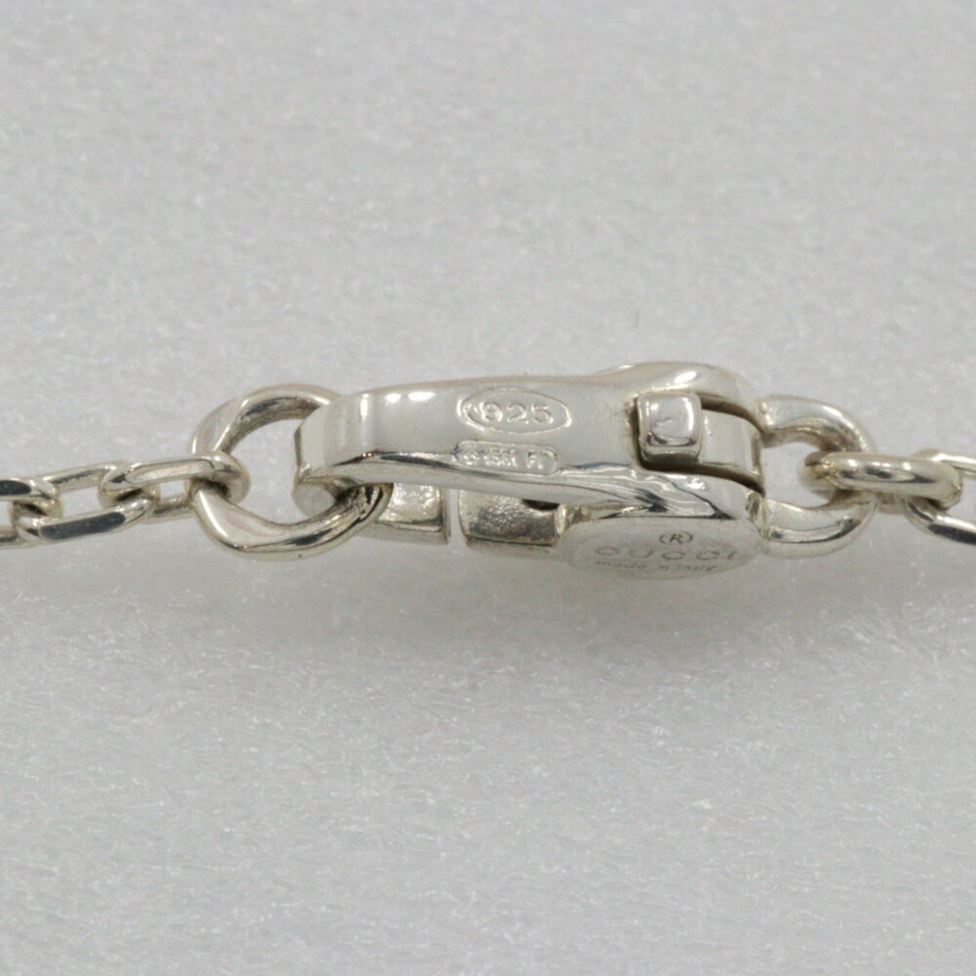 G Mark Pendant Necklace Sterling Silver