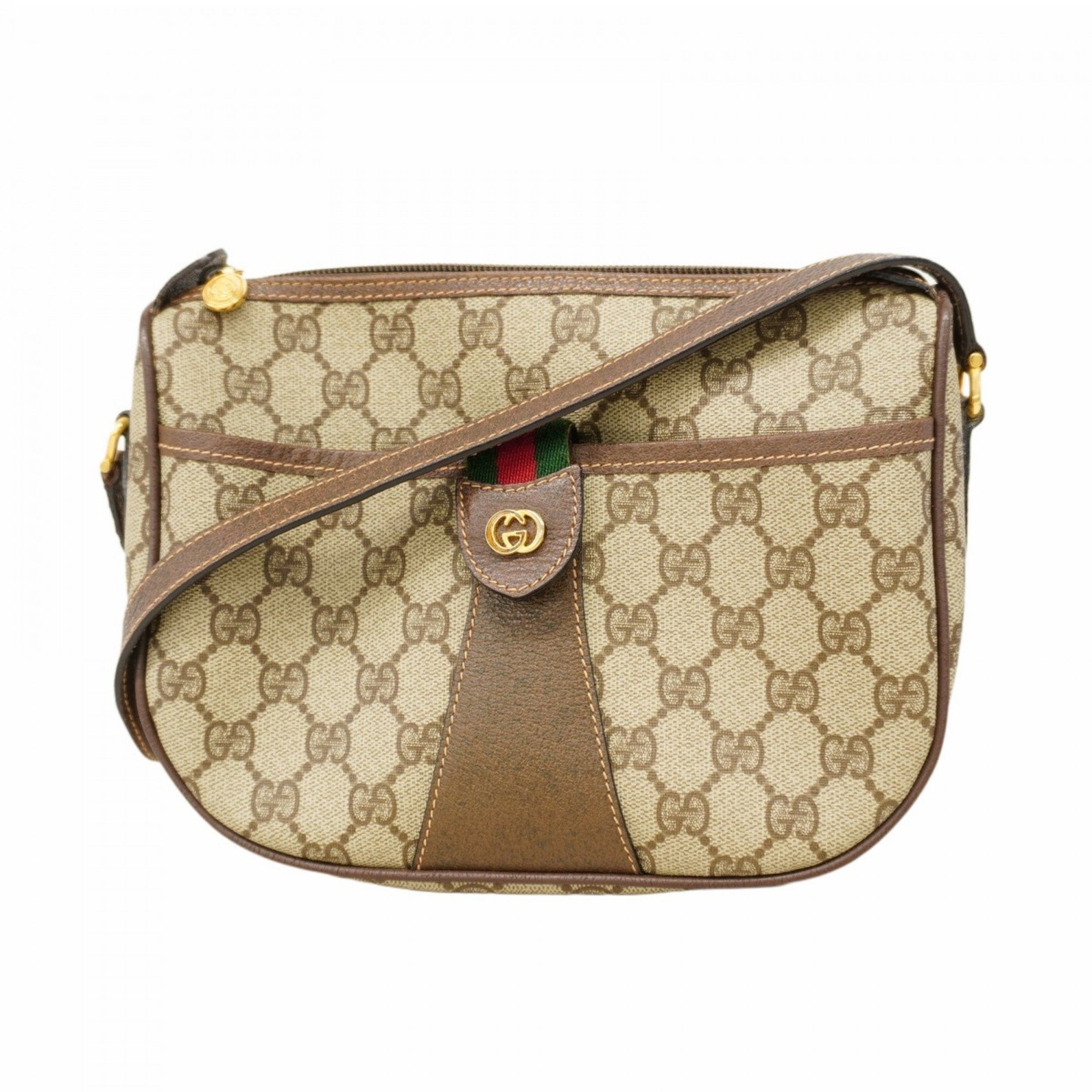 Vintage Web Crossbody Bag GG Coated Canvas Small
