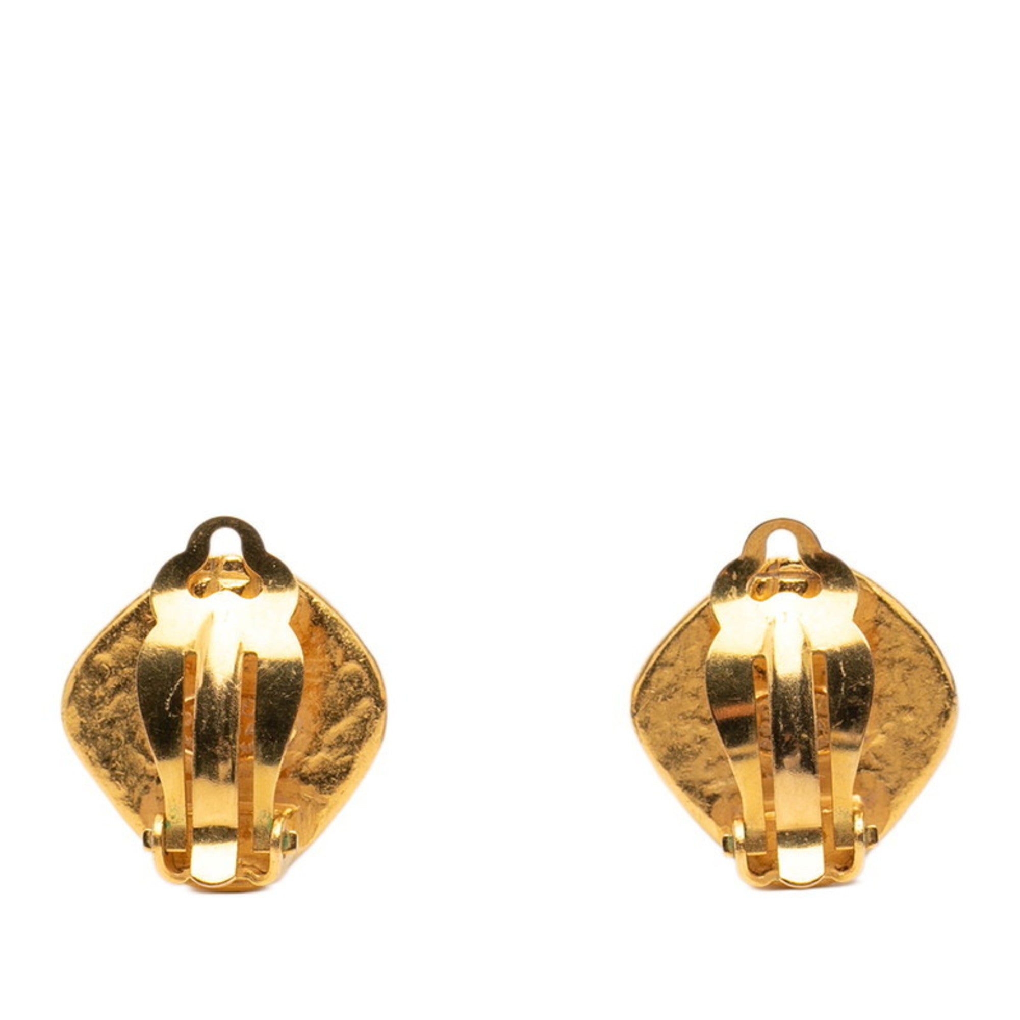 CC Logo Clip-On Earrings Metal