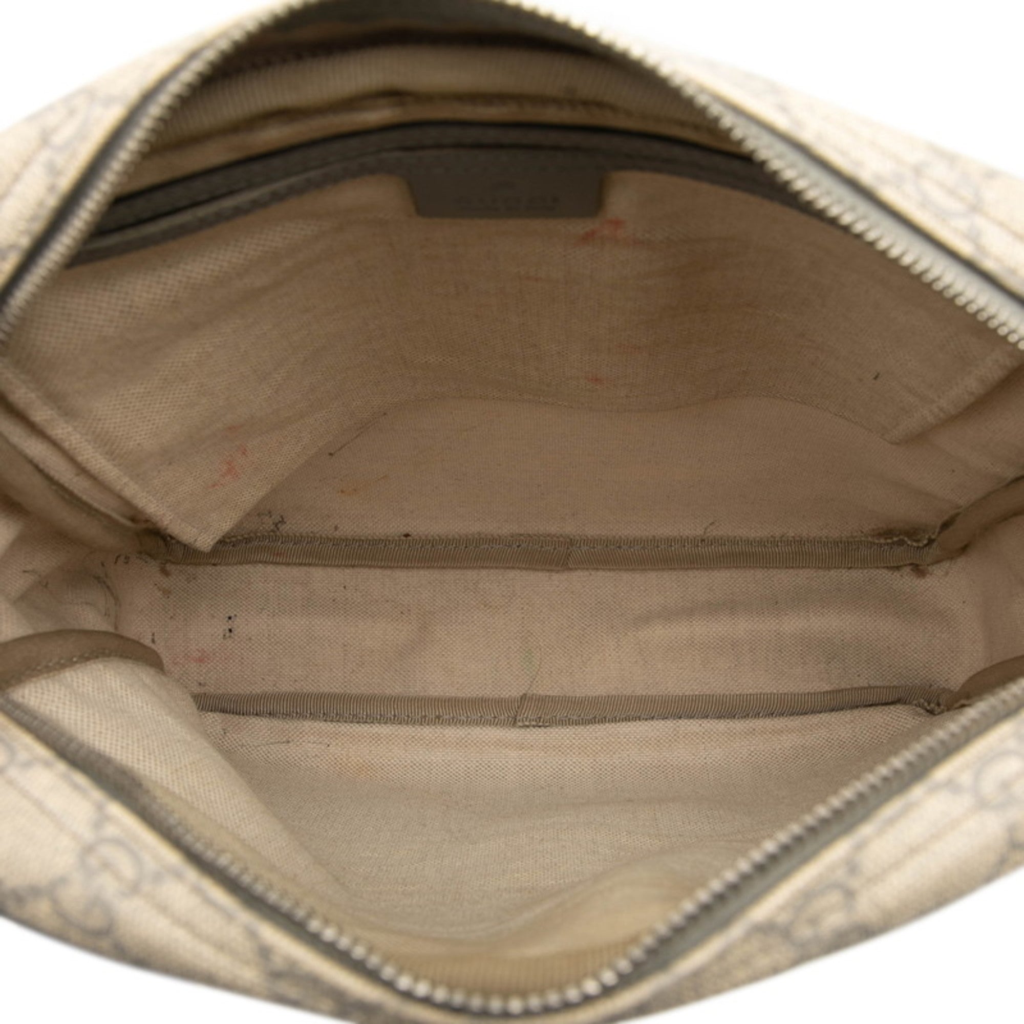 Front Zip Messenger GG Coated Canvas Medium