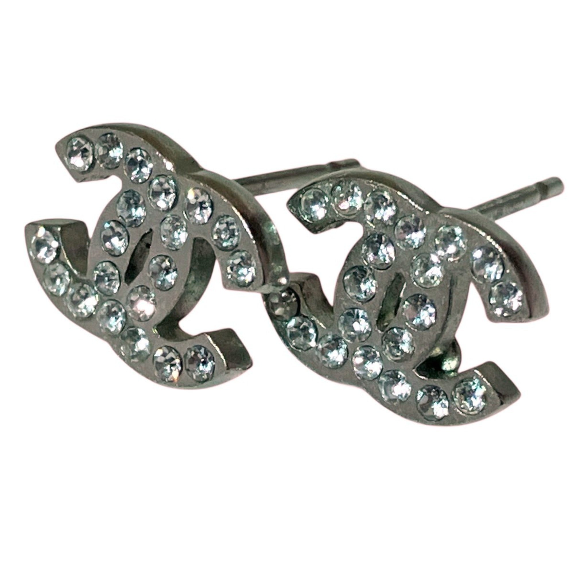 Rhinestone Earrings Alloy