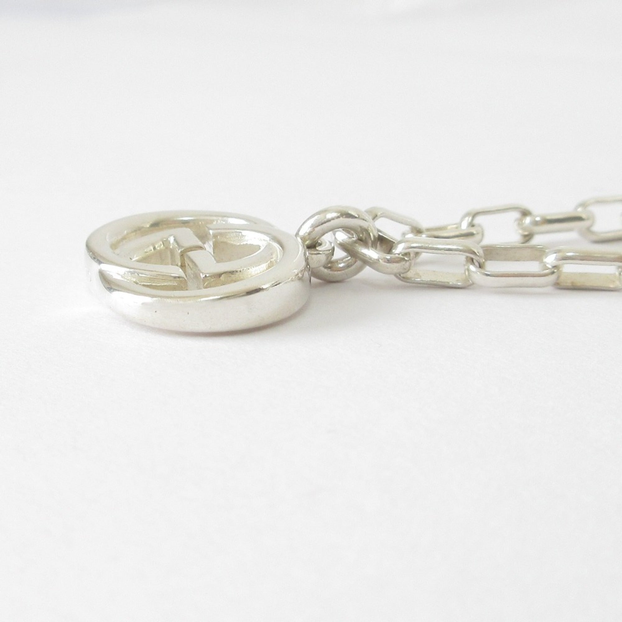 GG Interlocking Chain Bracelet Sterling Silver 19cm