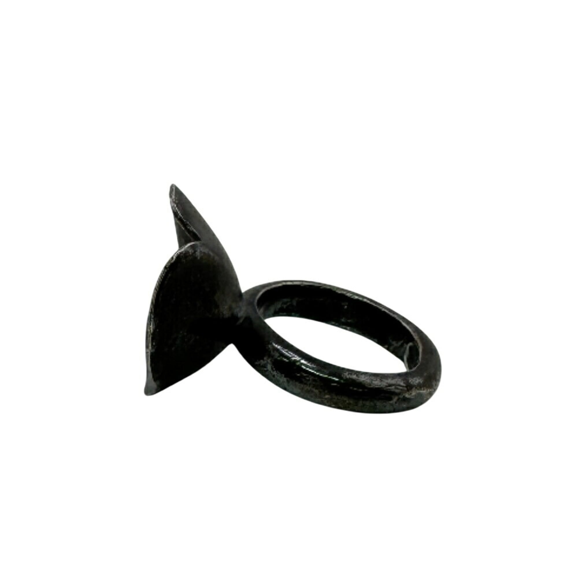 CC Logo Flower Ring Sterling Silver