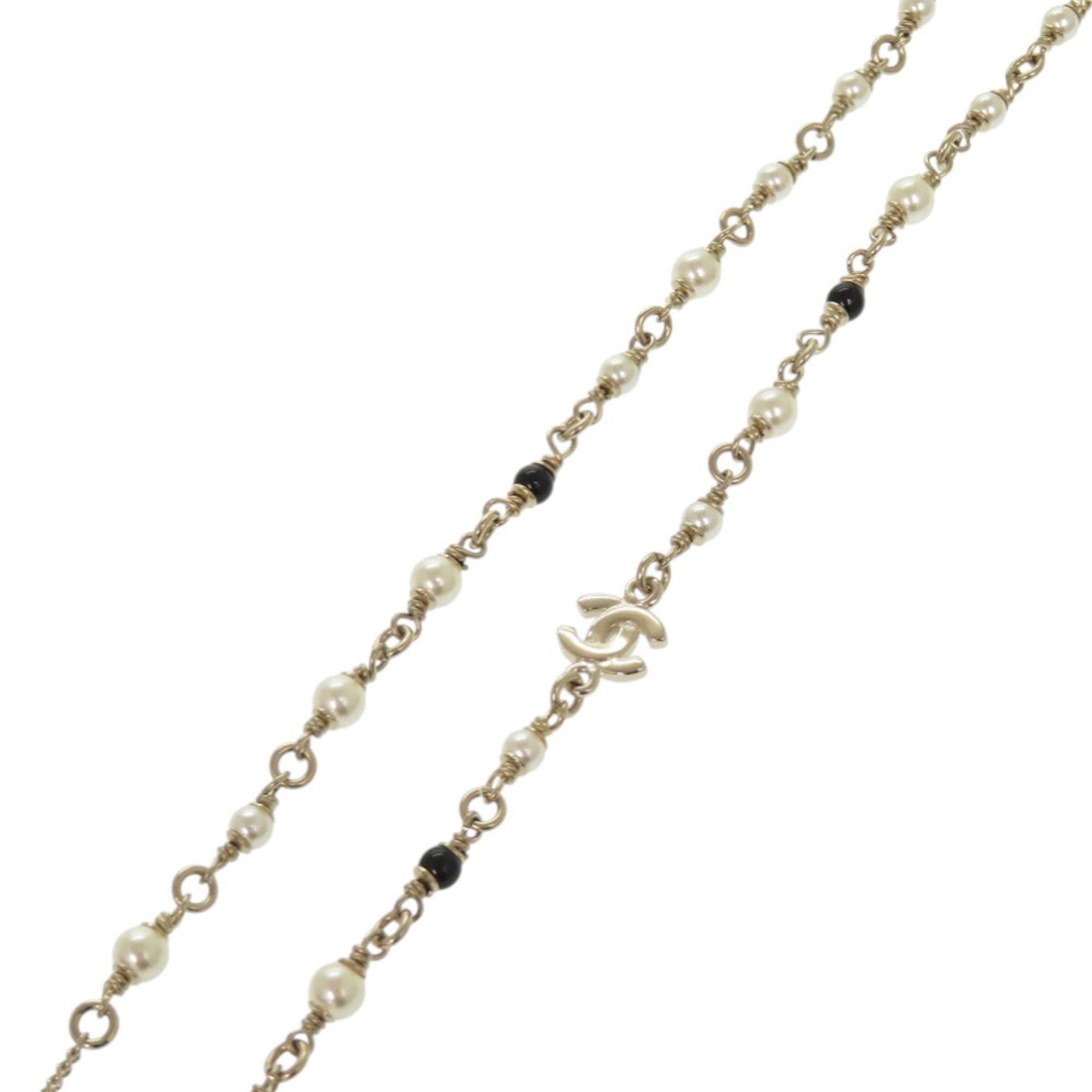 Pendant Necklace Metal and Rhinestone