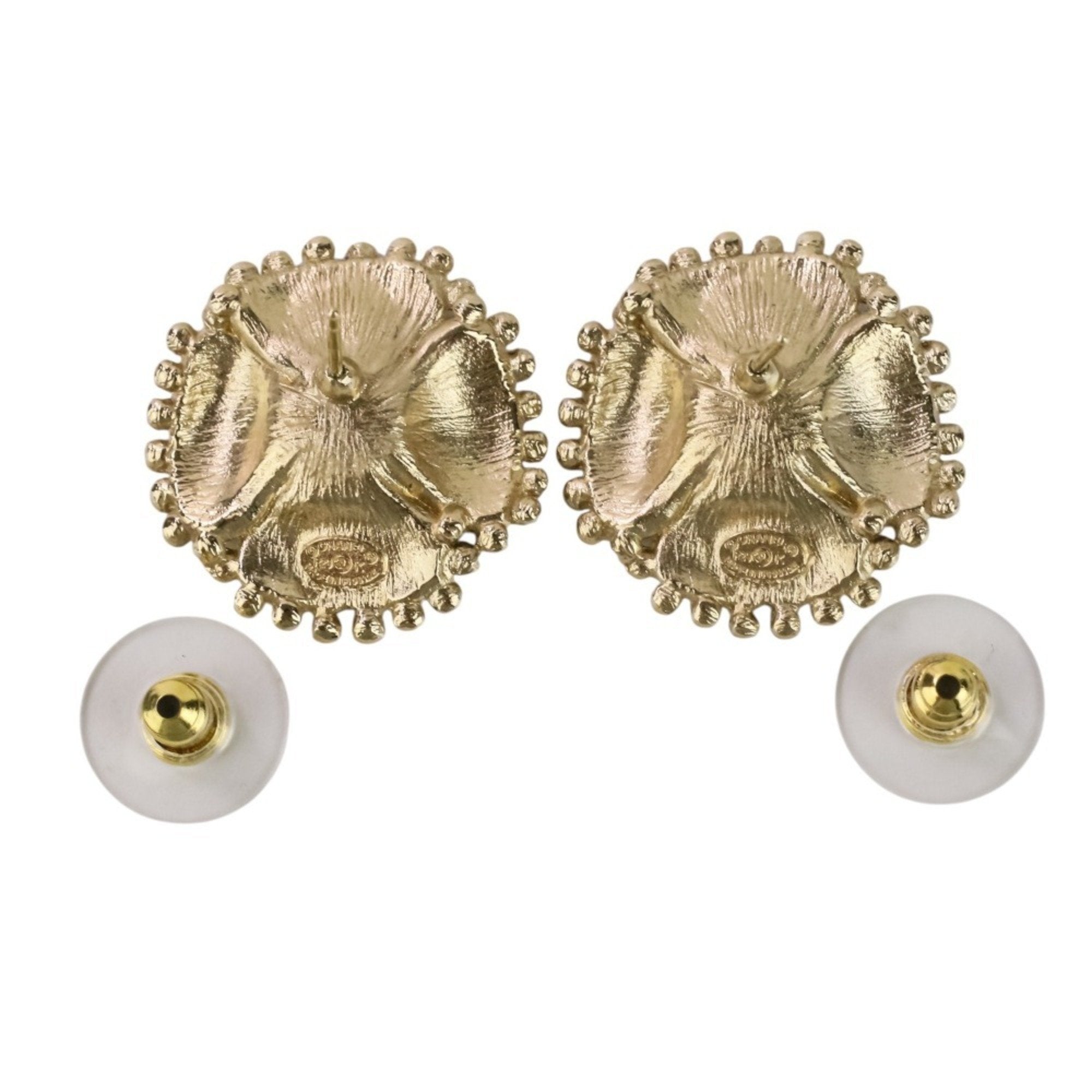 CC Logo Earrings Gold-Tone Metal Gold-Tone Metal
