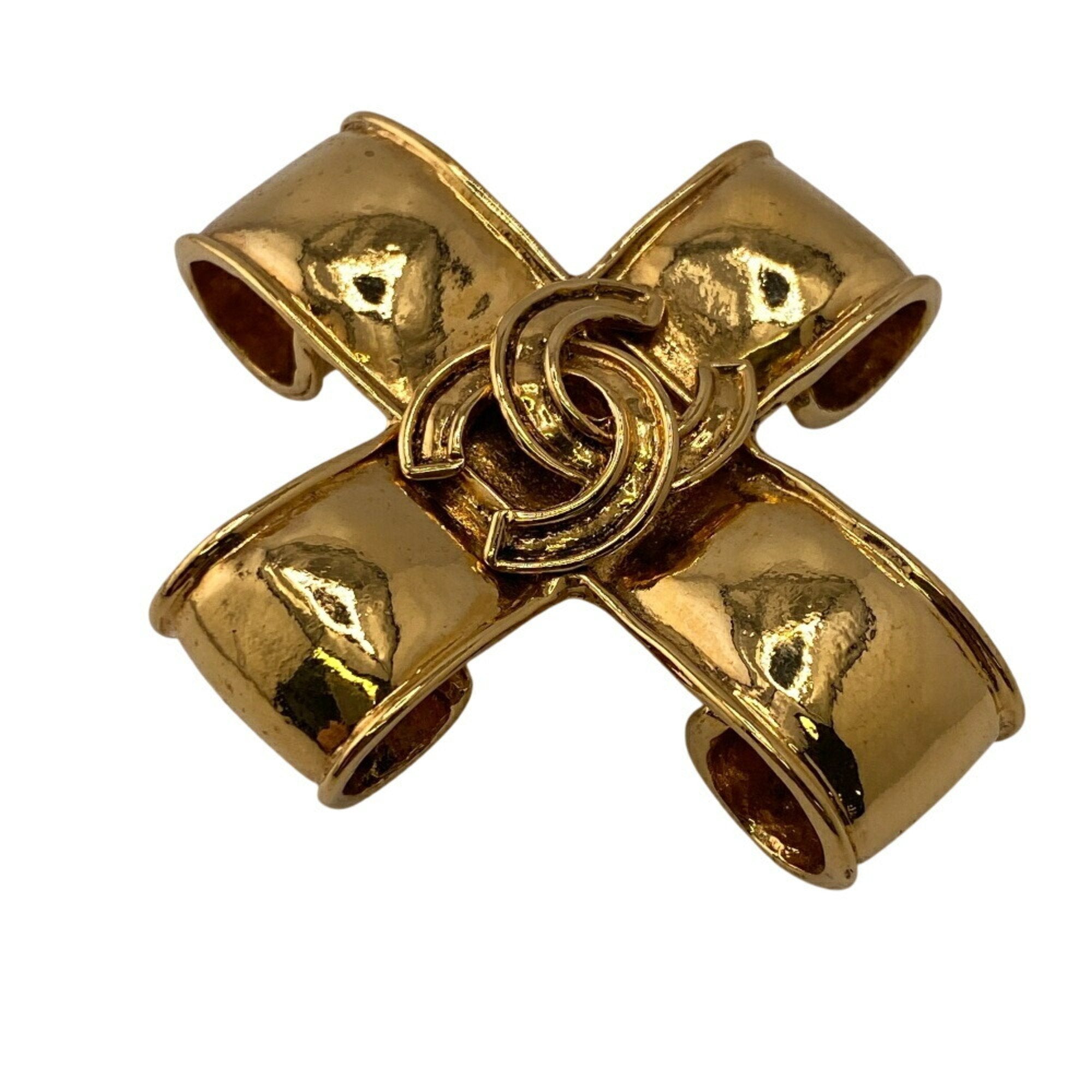 CC Logo Brooch Metal