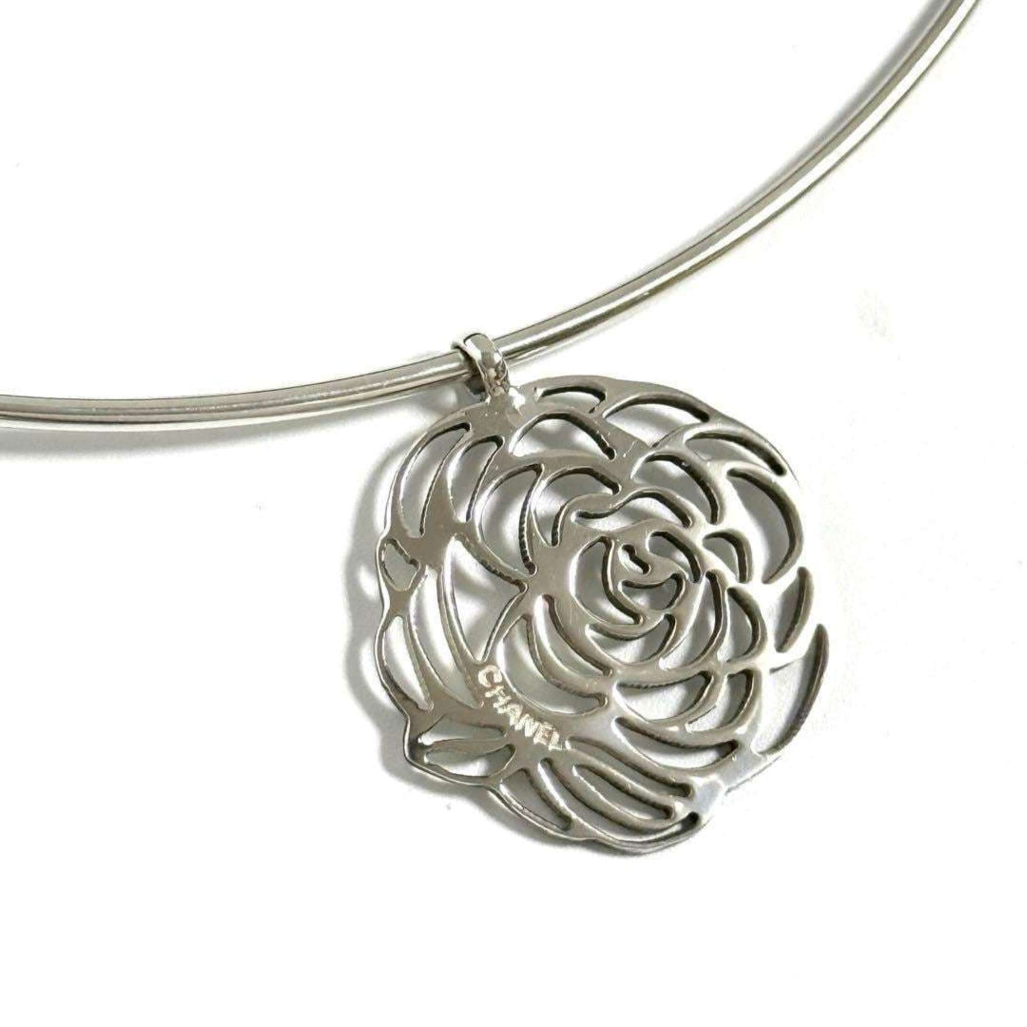 Camellia Pendant Necklace Sterling Silver