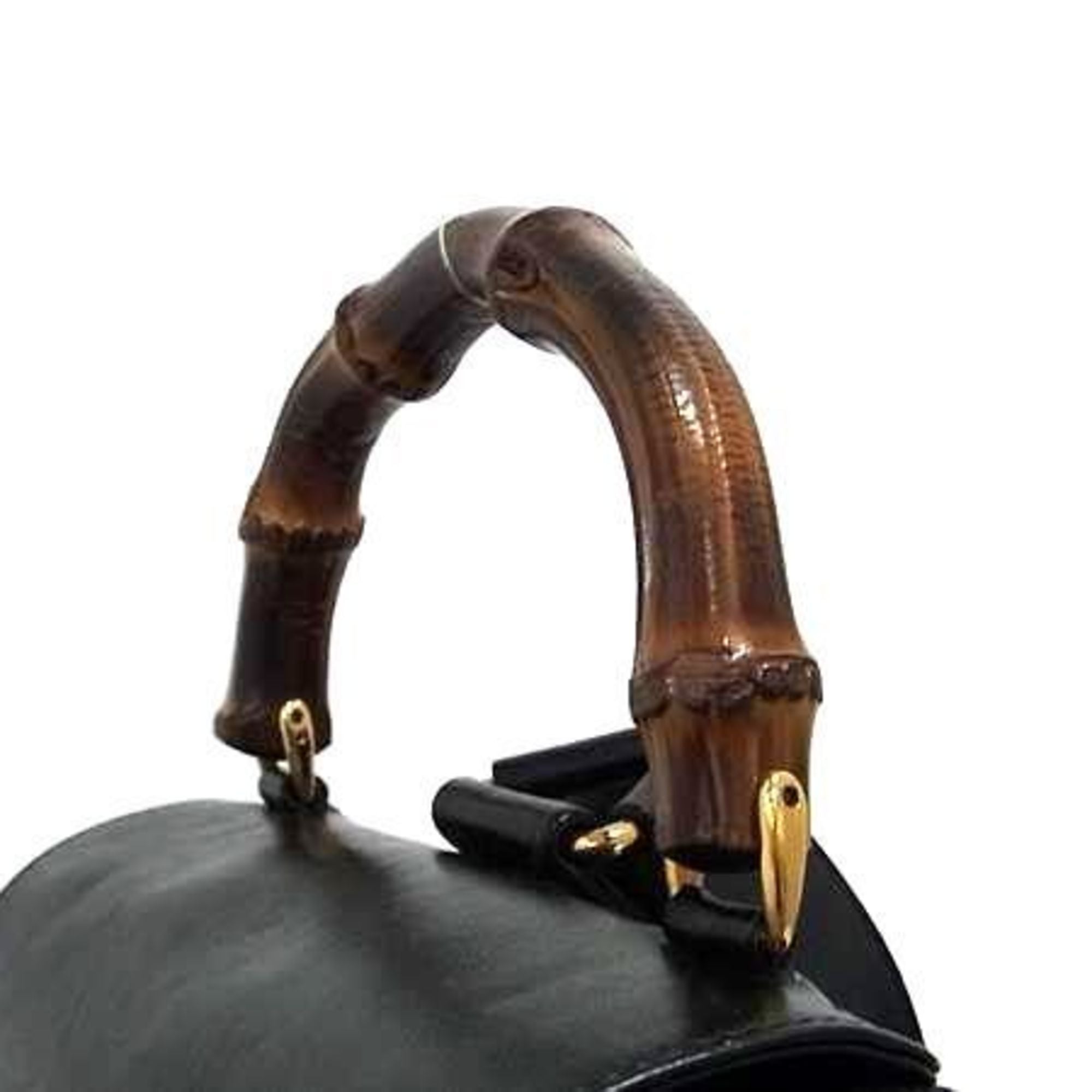 Vintage Bamboo Backpack Leather Medium