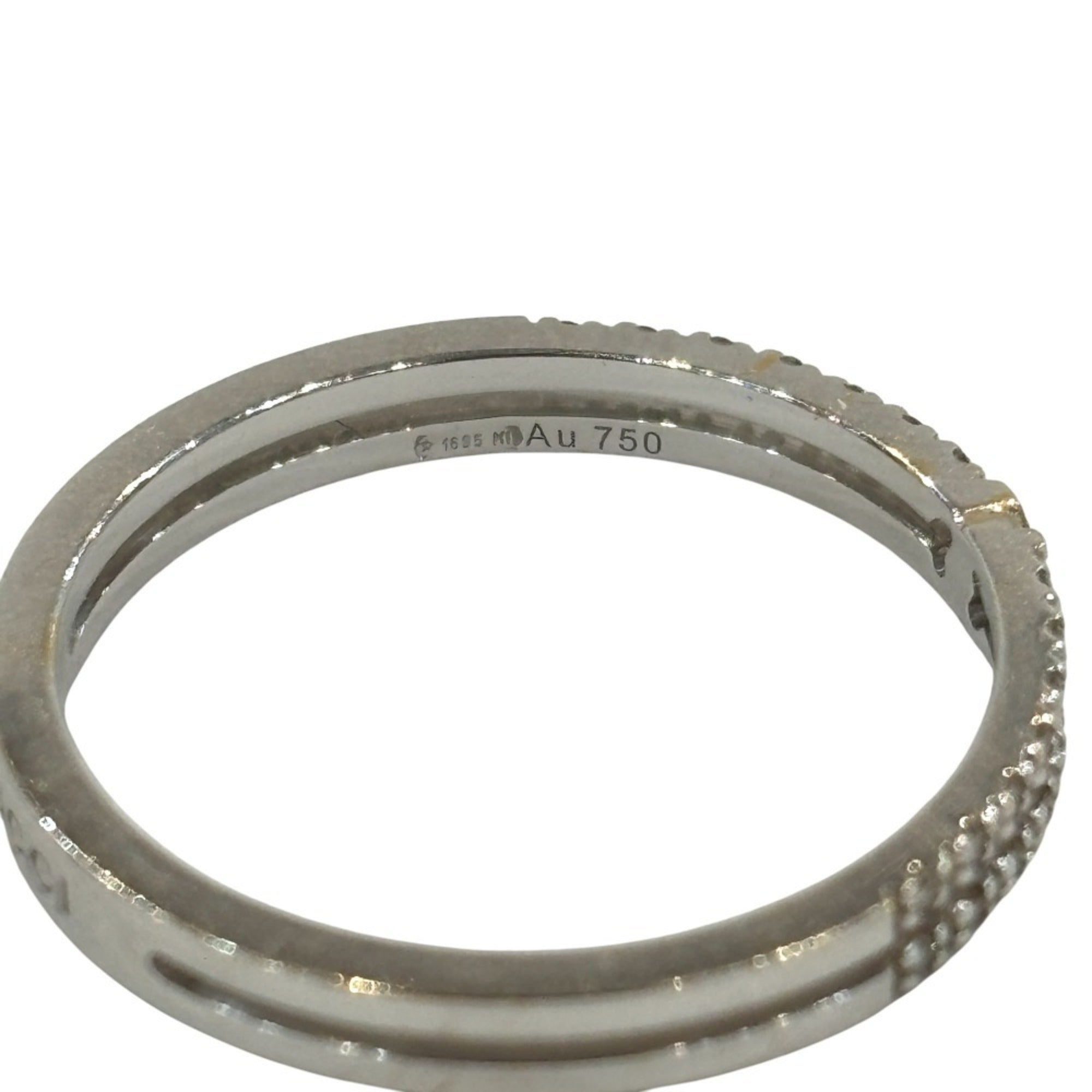 Band Ring 18K White Gold with Diamond