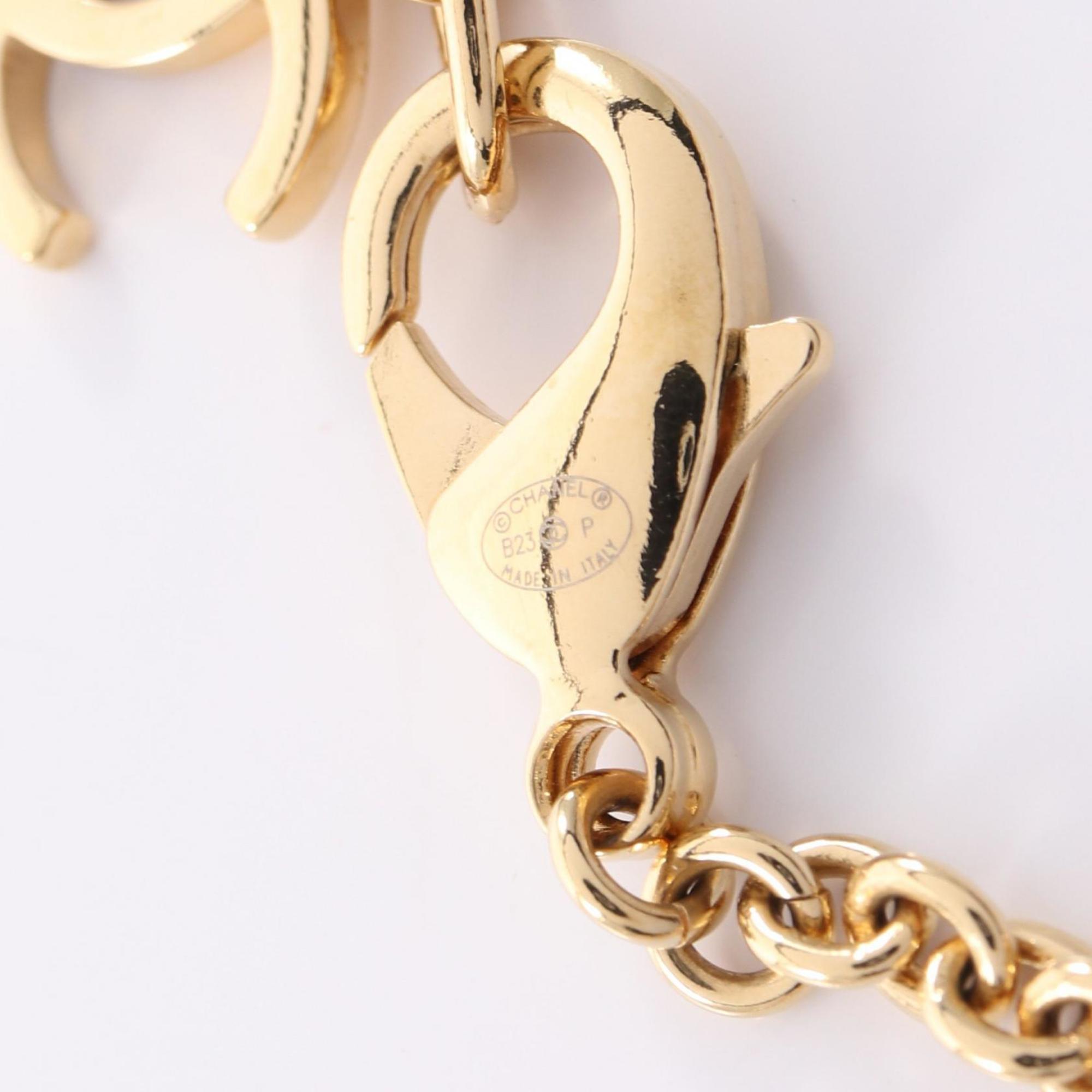 CC Logo Heart Pendant Necklace Metal