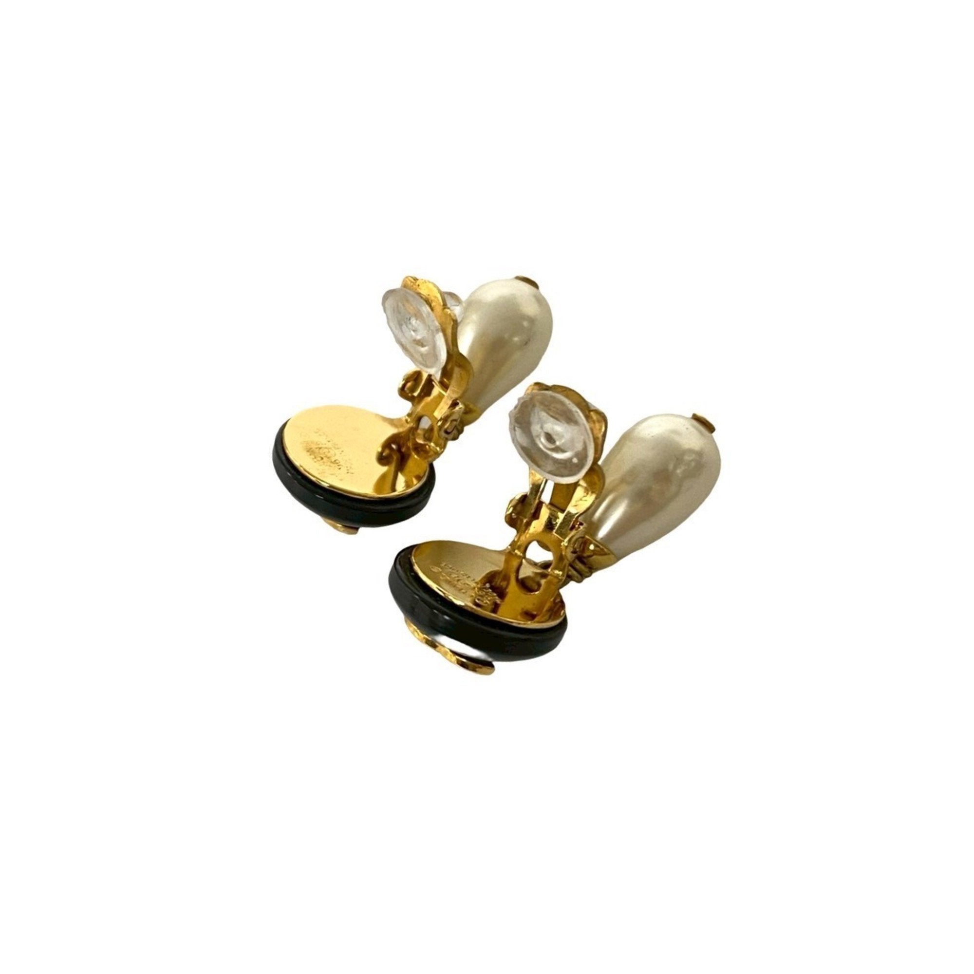 CC Logo Clip-On Earrings Metal