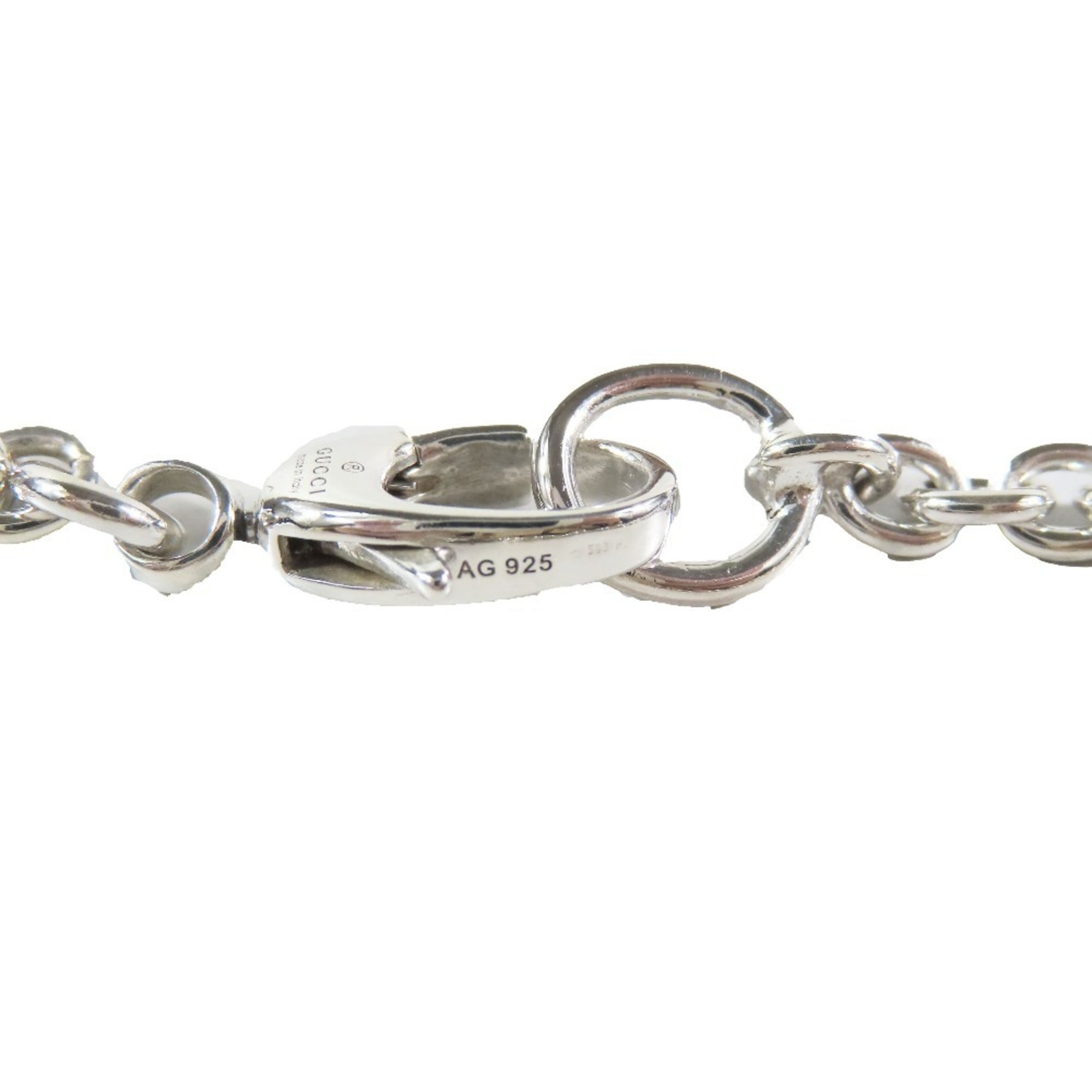 Interlocking G Pendant Necklace Sterling Silver