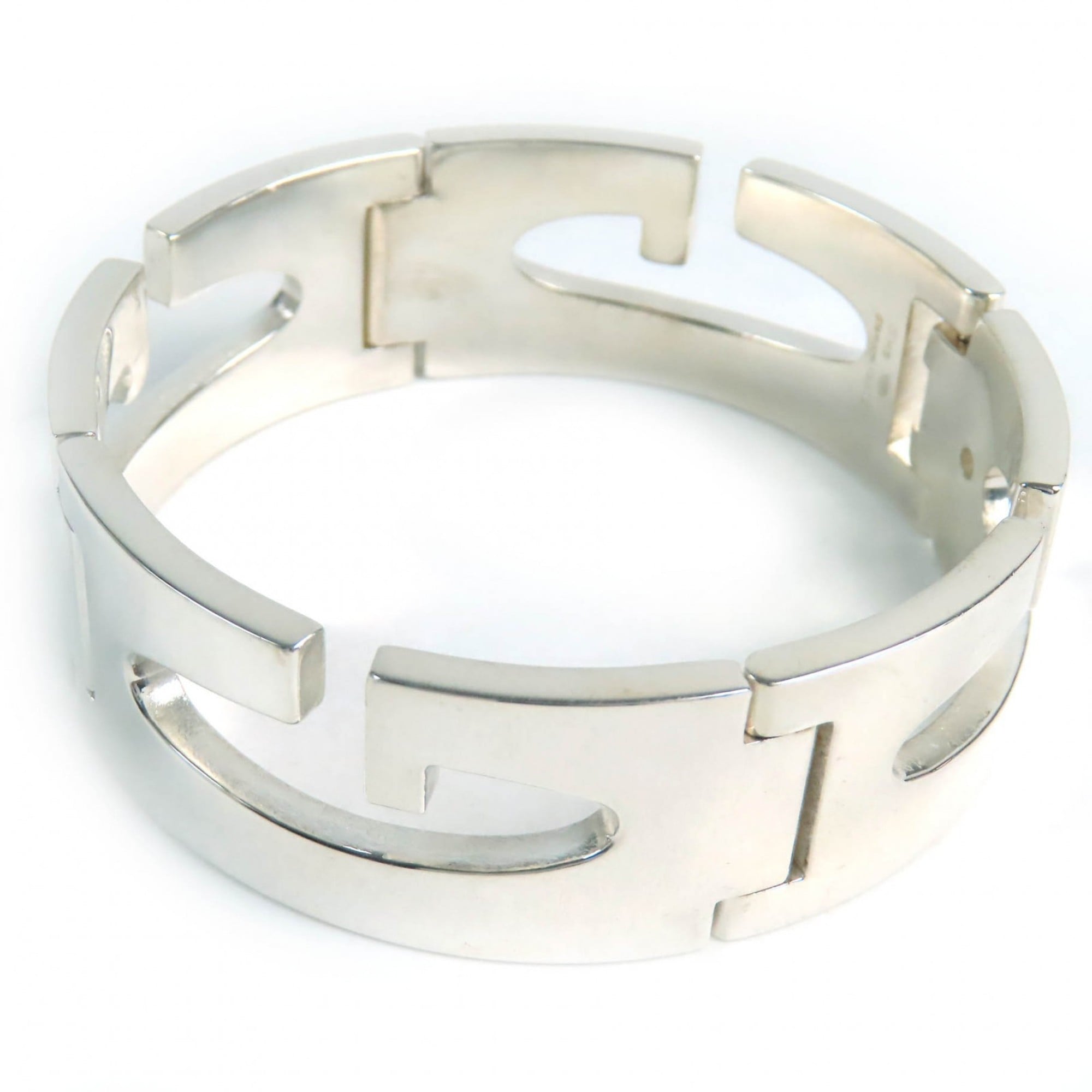 G Bangle Bracelet Sterling Silver
