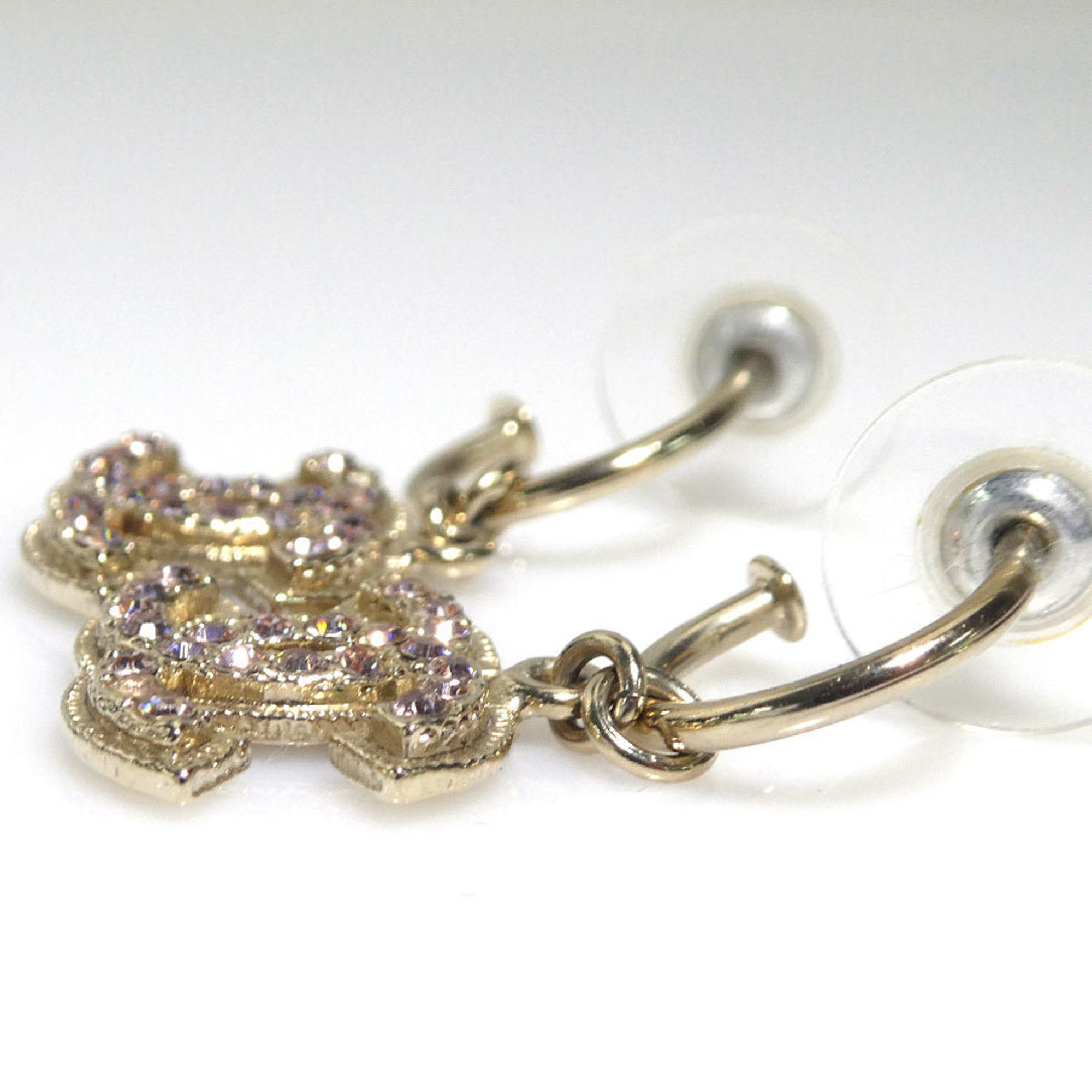 Rhinestone Earrings Metal and Rhinestone
