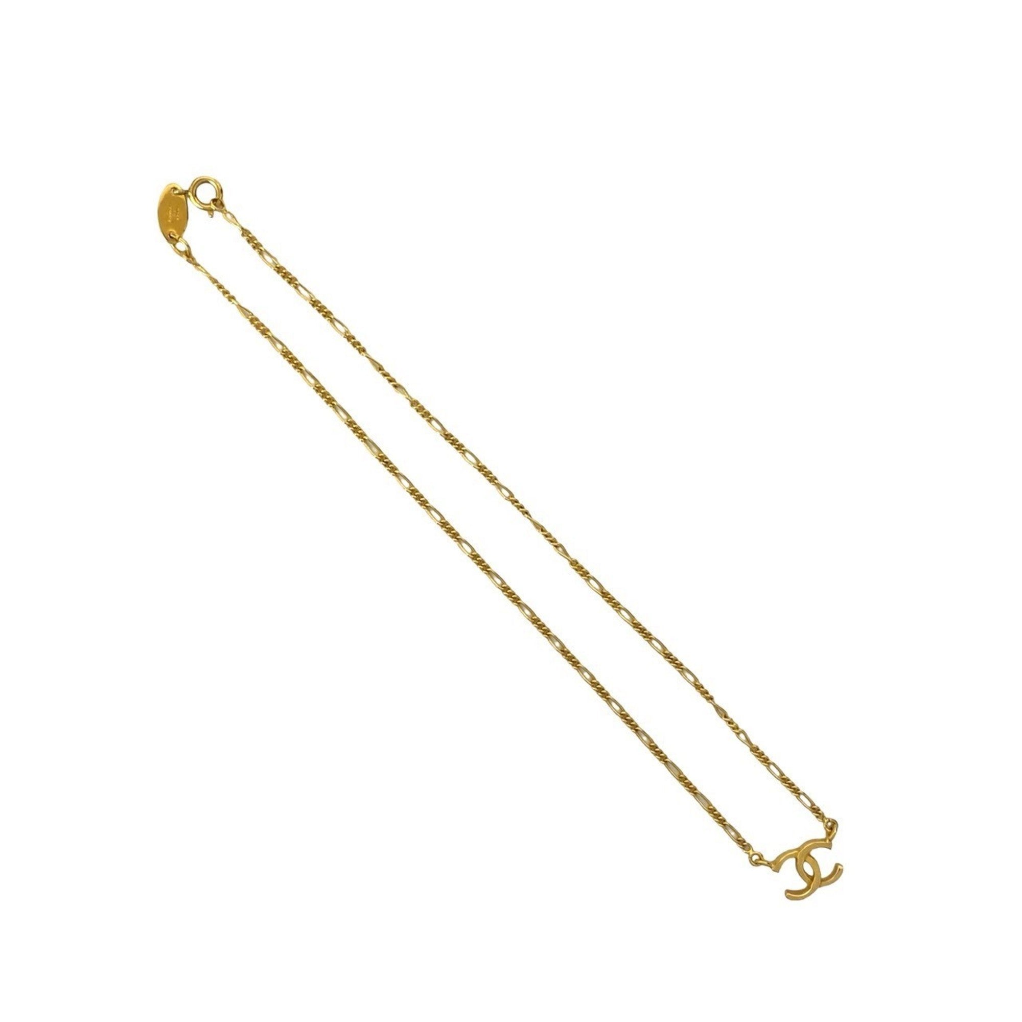 CC Logo Pendant Necklace Metal