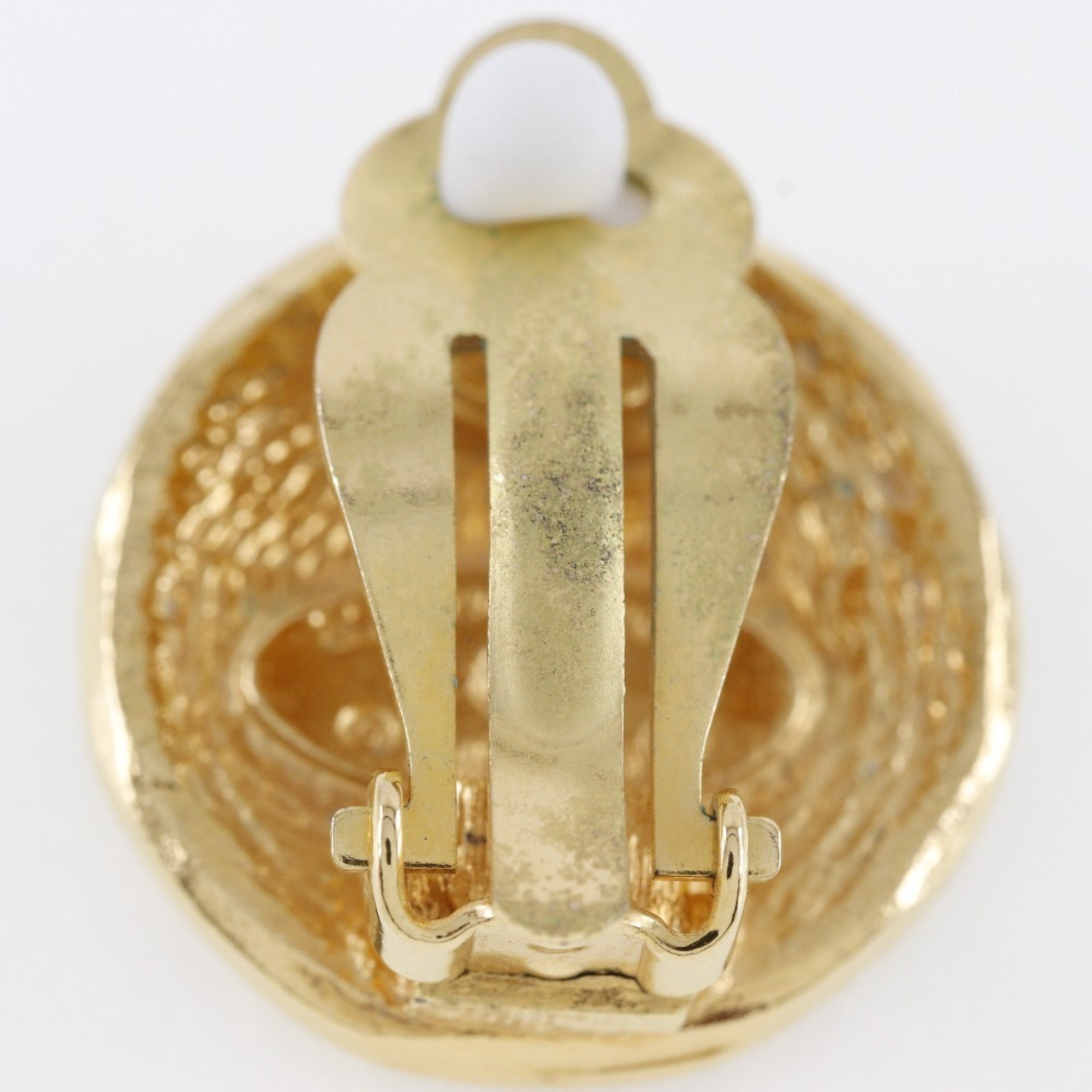Vintage Earrings Gold-Tone Metal