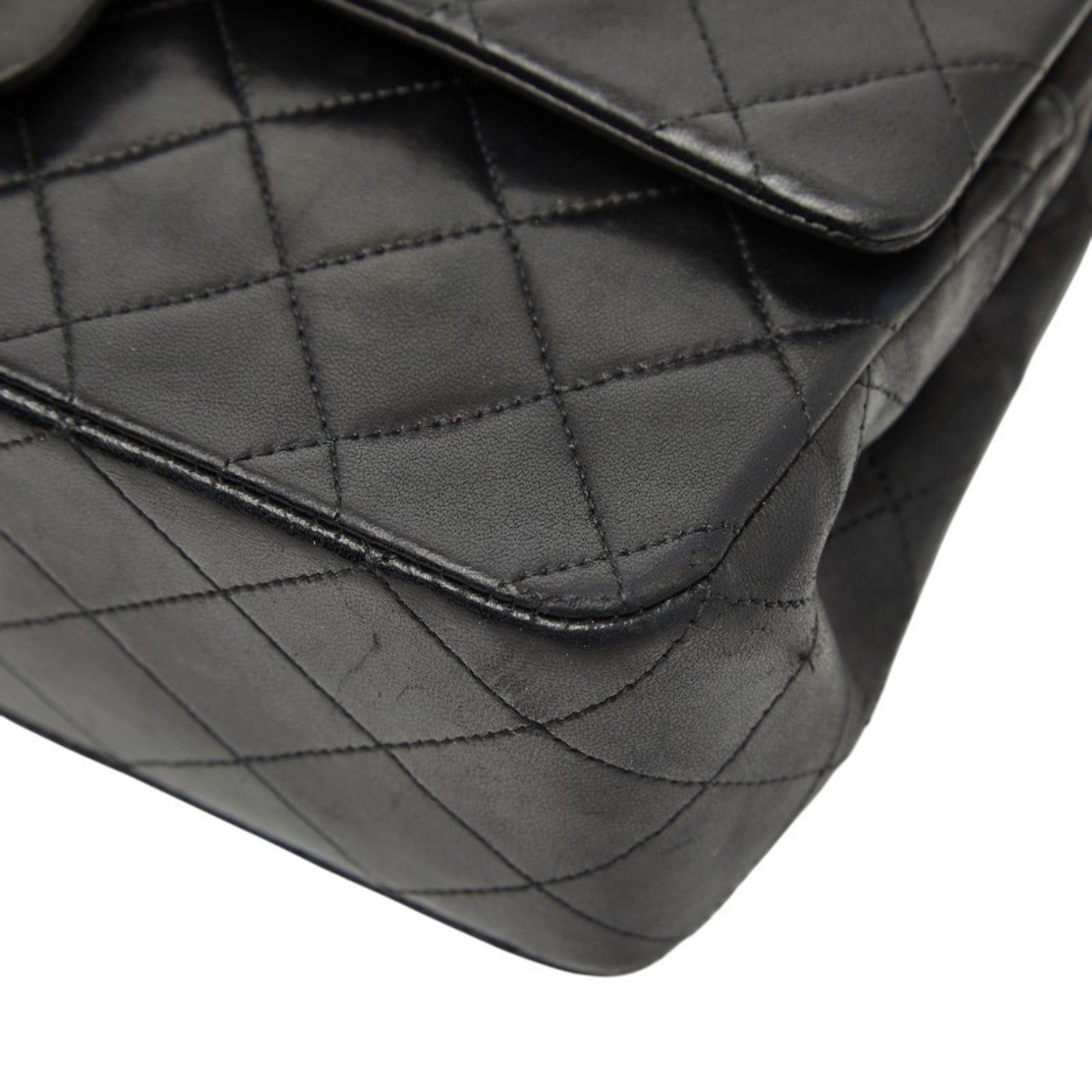 Vintage Classic Double Flap Bag Quilted Lambskin Medium