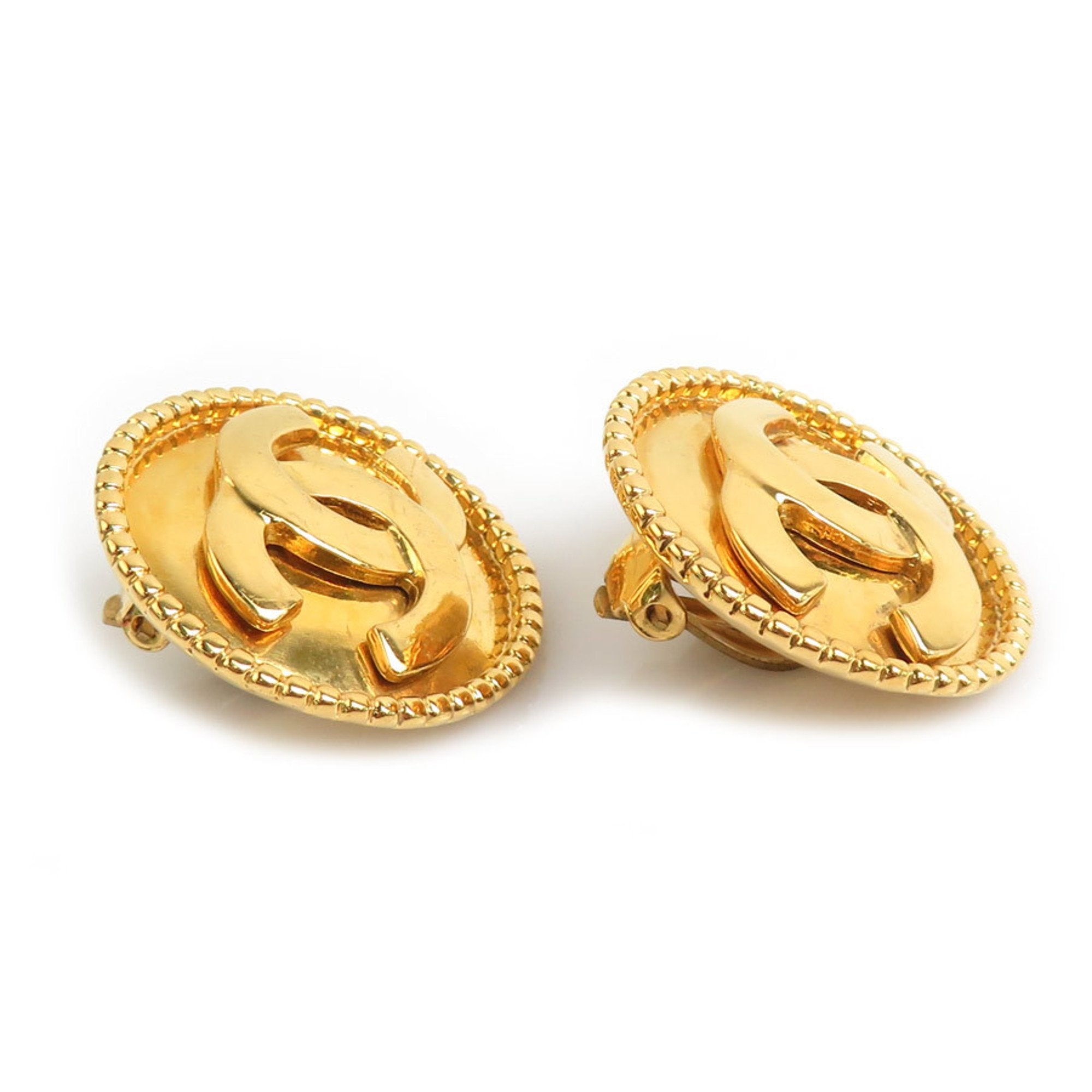 Clip-On Earrings Clip-On Gold-Tone Metal