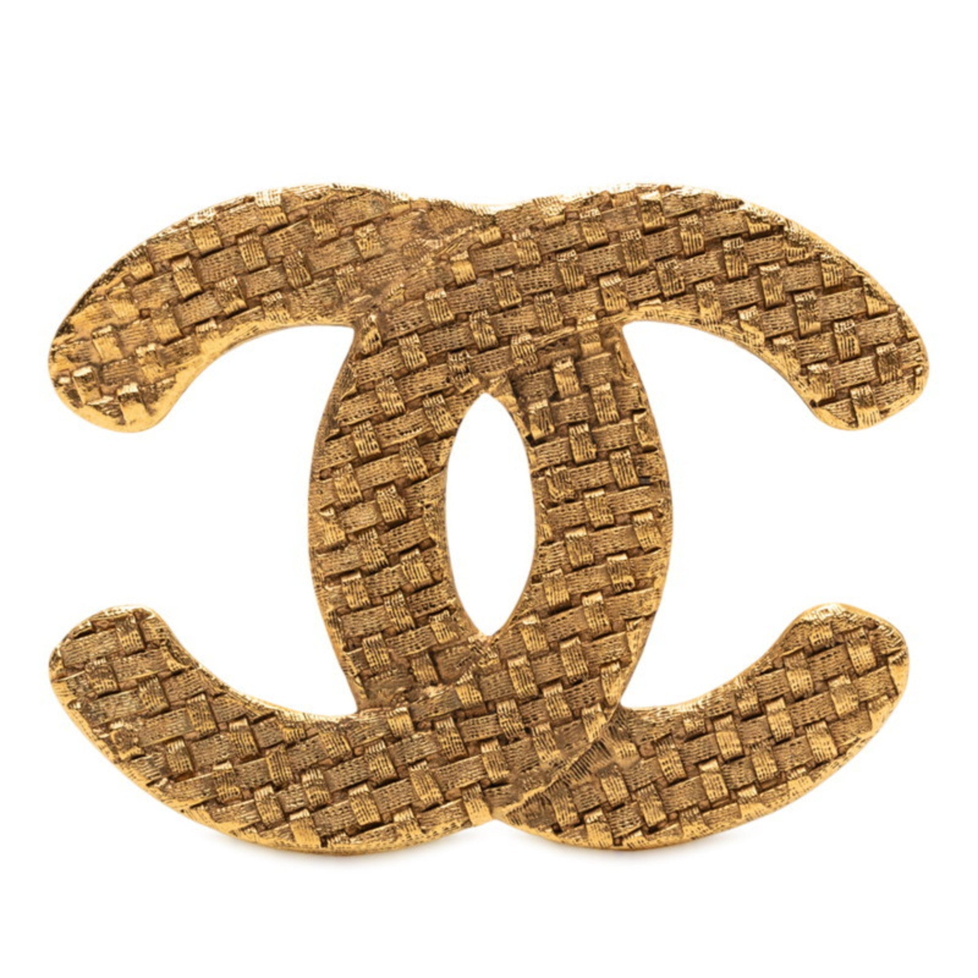CC Logo Brooch Metal