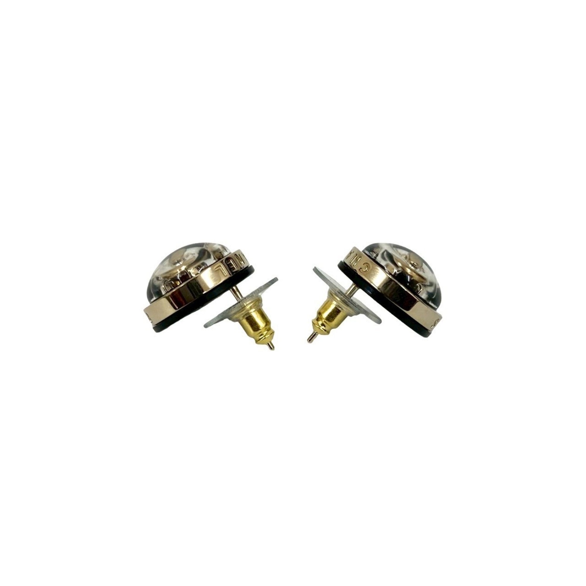 CC Logo Earrings Metal Gold-Tone Metal