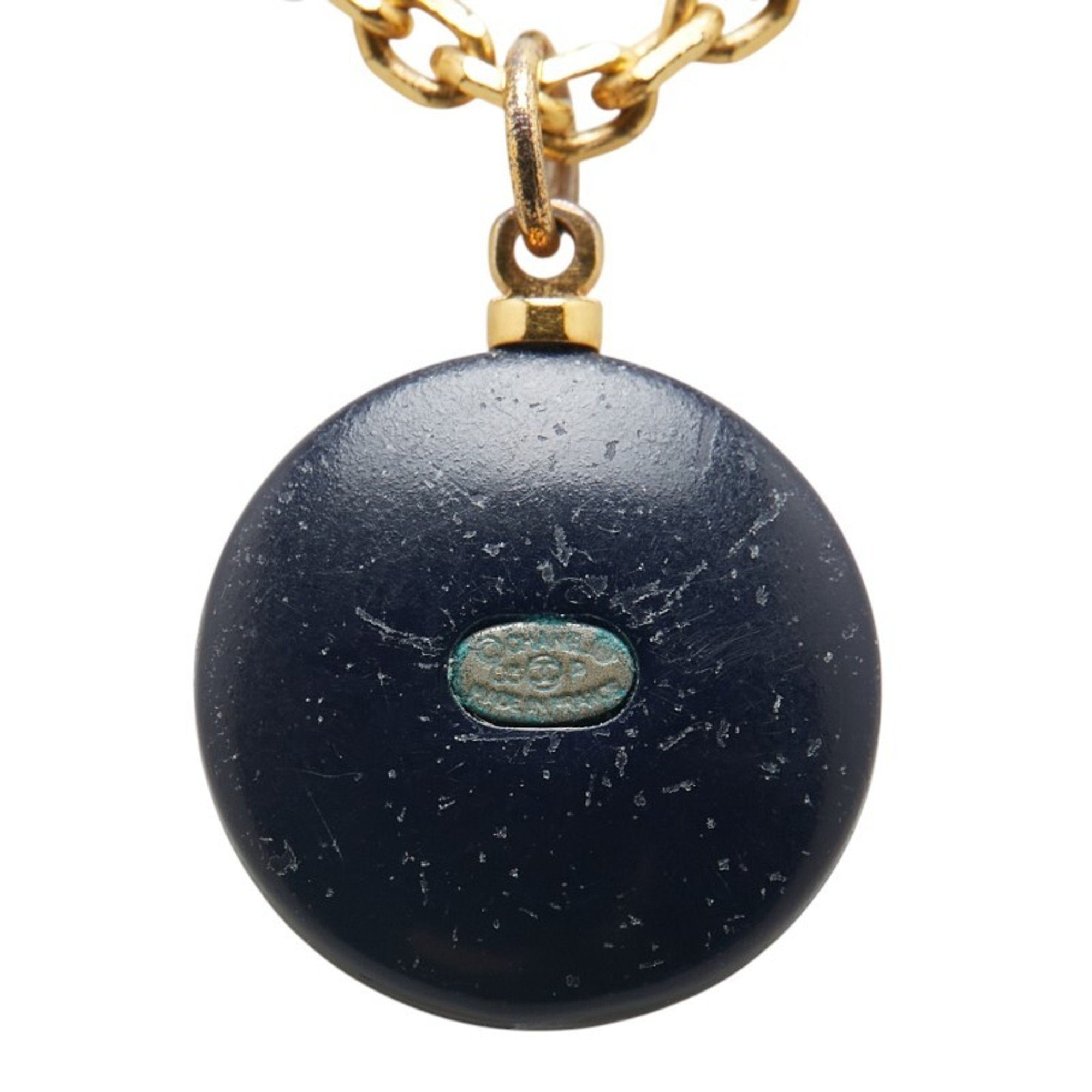CC Logo Pendant Necklace Metal