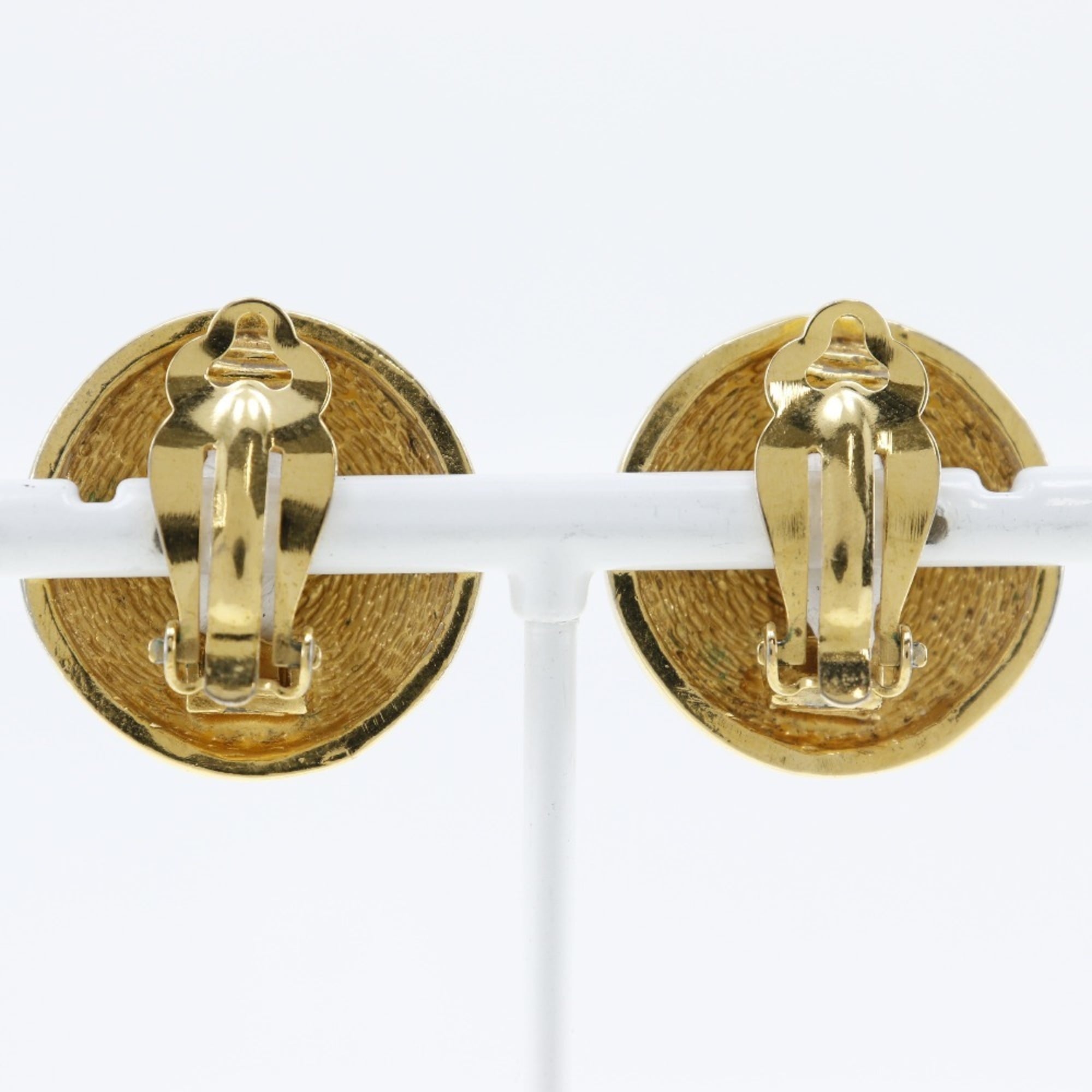 CC Logo Clip-On Earrings Metal