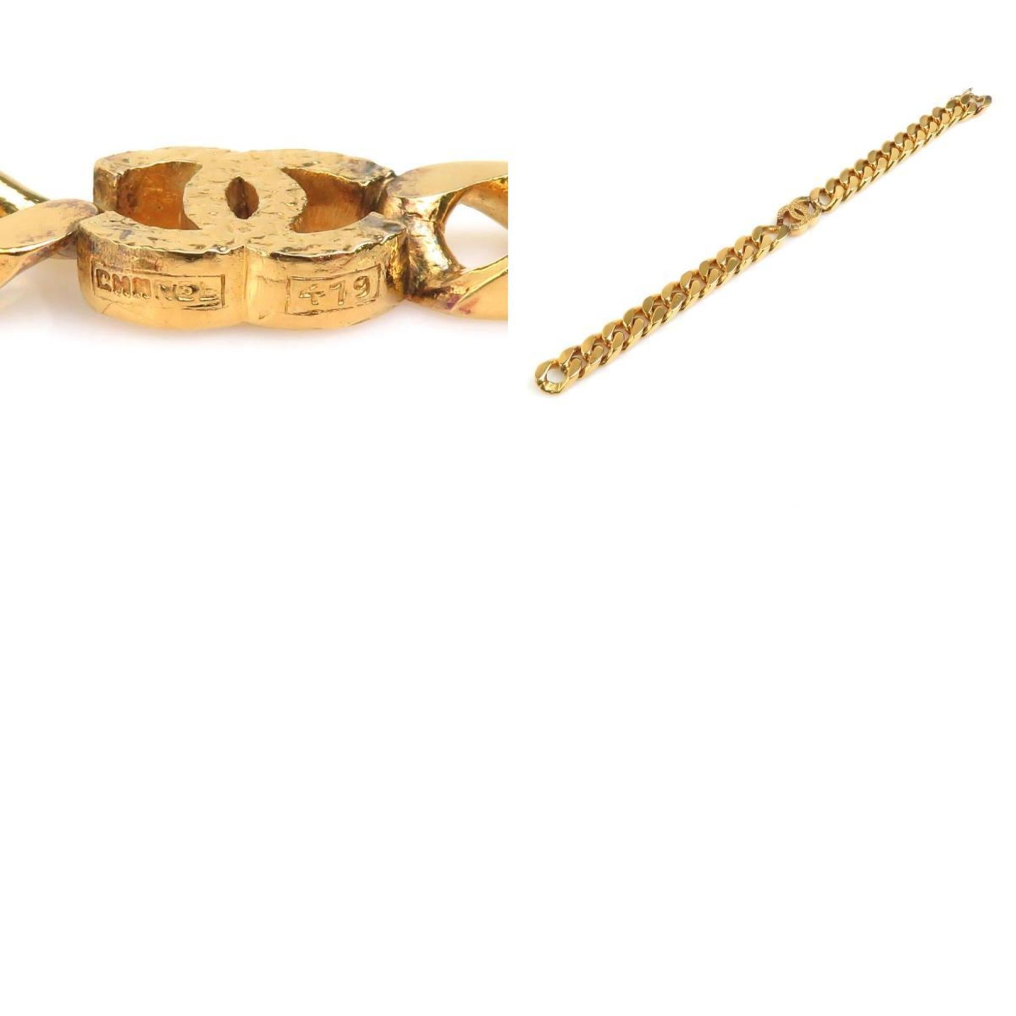 CC Logo Bracelet Gold-Tone Metal