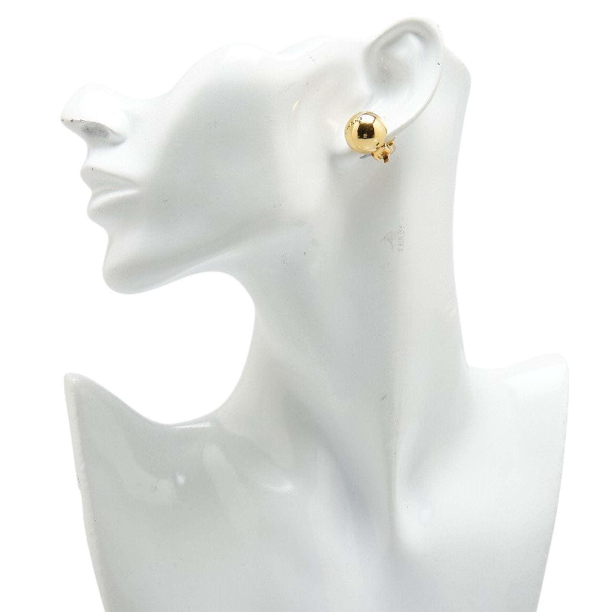 Earrings Logo Gold-Tone Metal