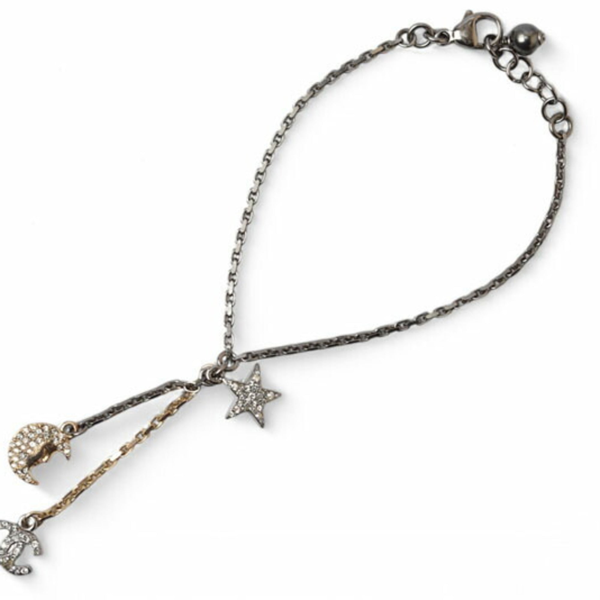 CC Logo Chain Star Bracelet Sterling Silver