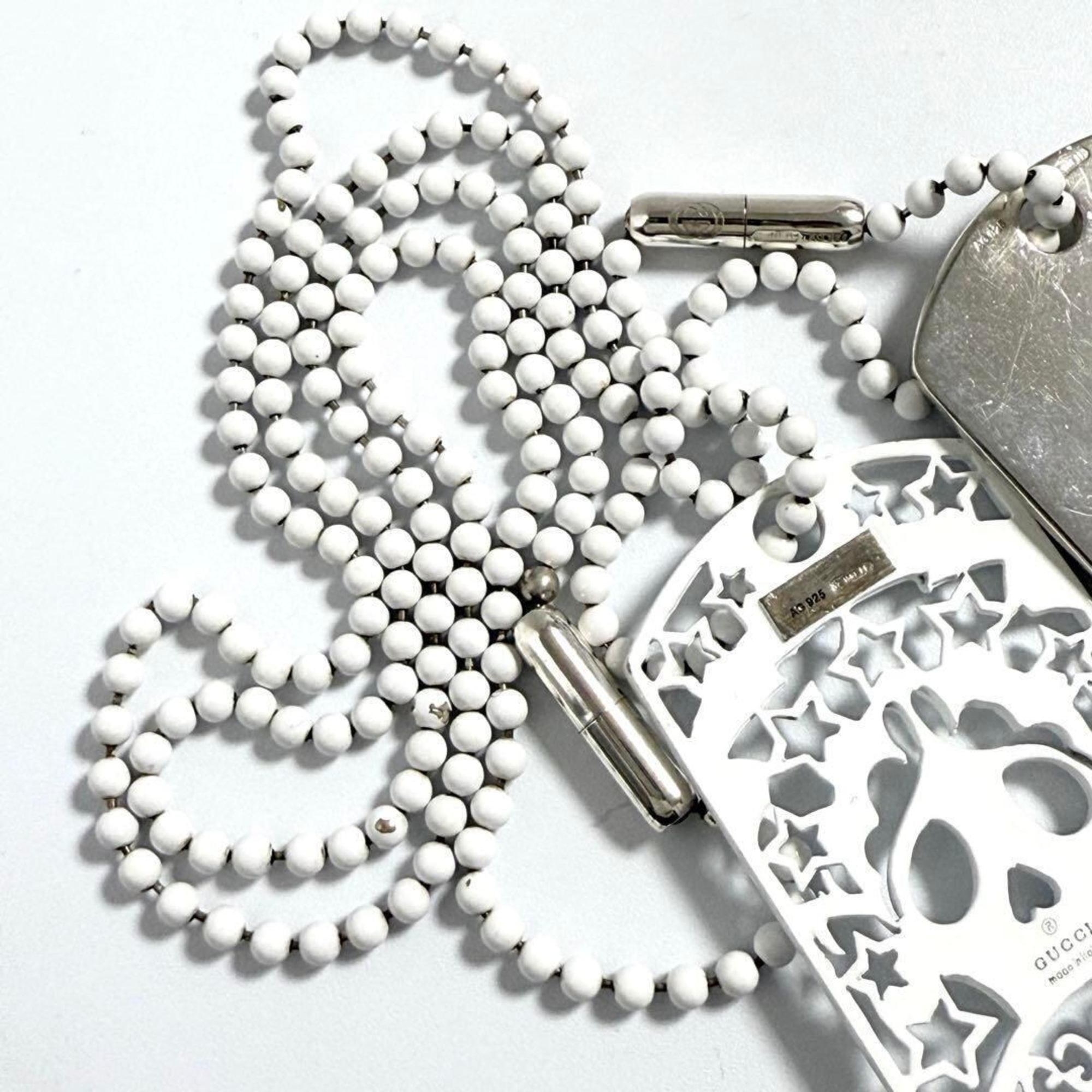 Dog Tag Pendant Necklace Sterling Silver