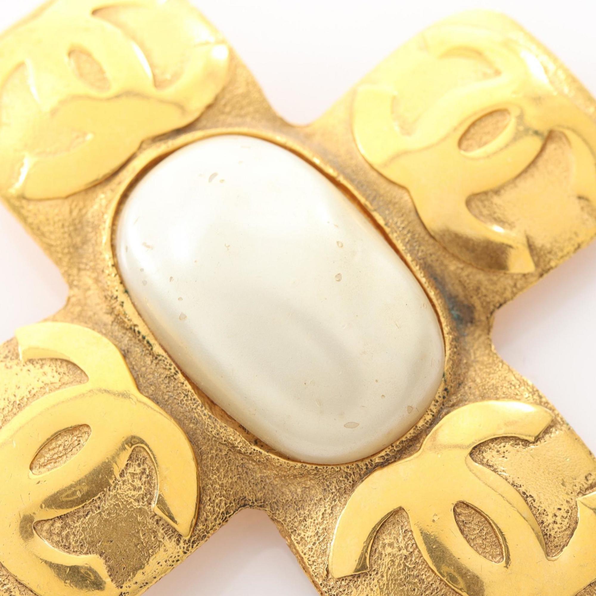 CC Logo Brooch Metal