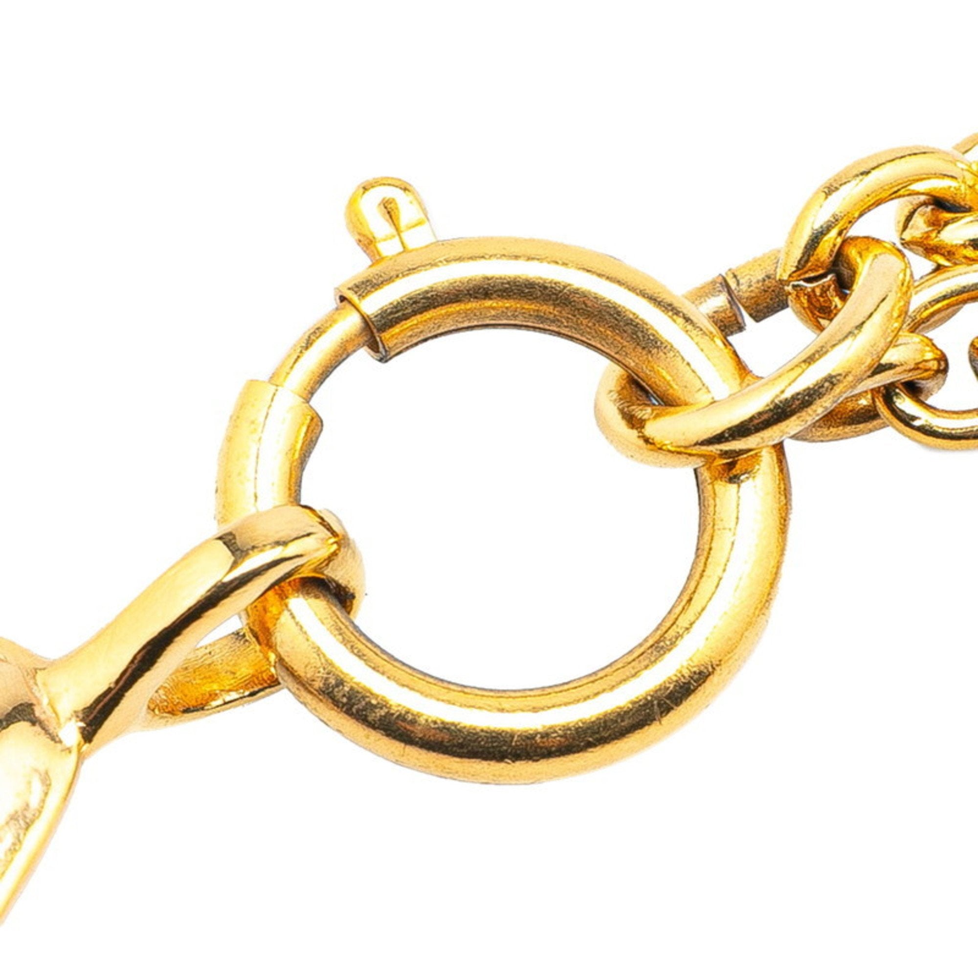 CC Logo Pendant Necklace Metal