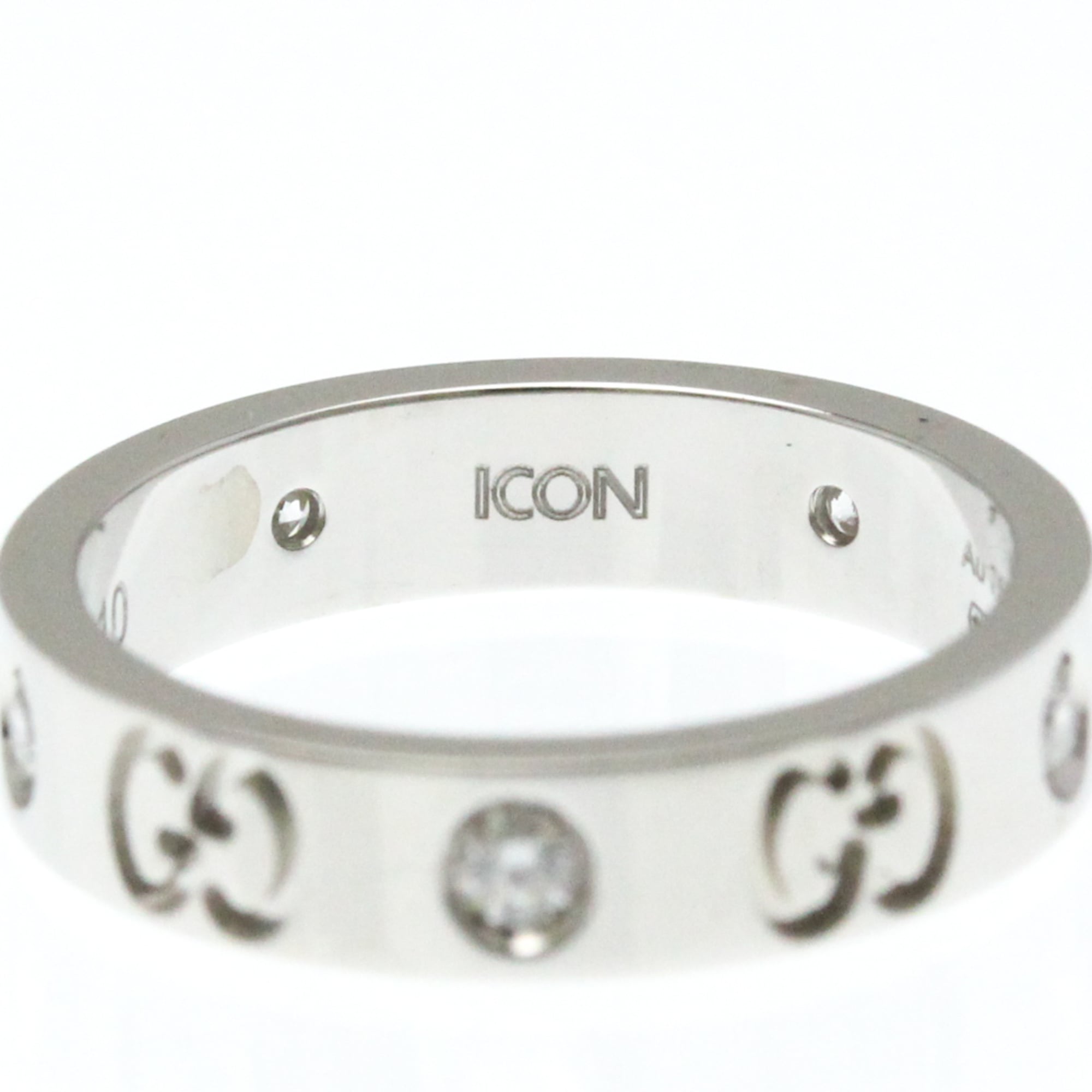 Band Ring 18K White Gold With Diamond
