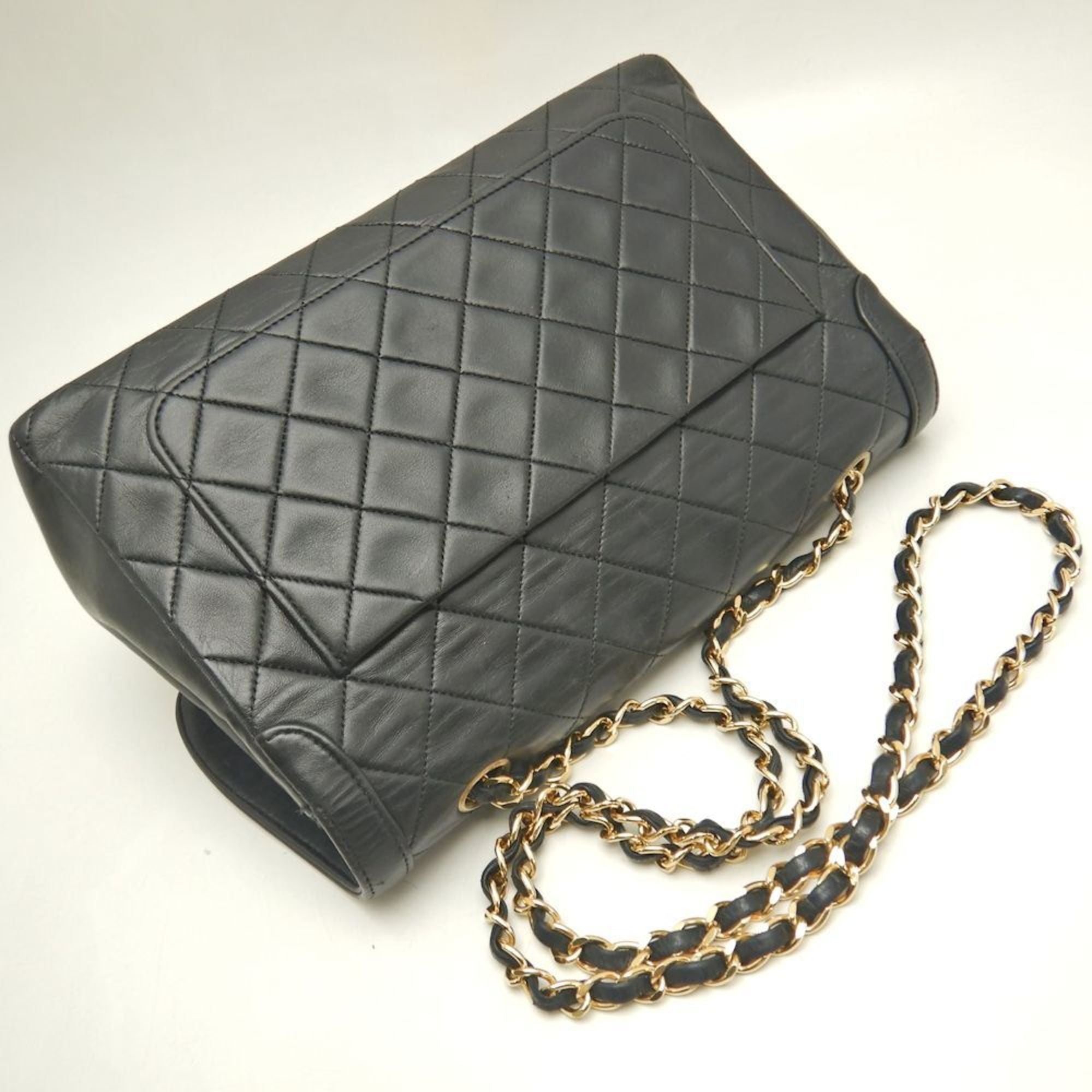 Vintage CC Chain Flap Bag Quilted Lambskin Medium