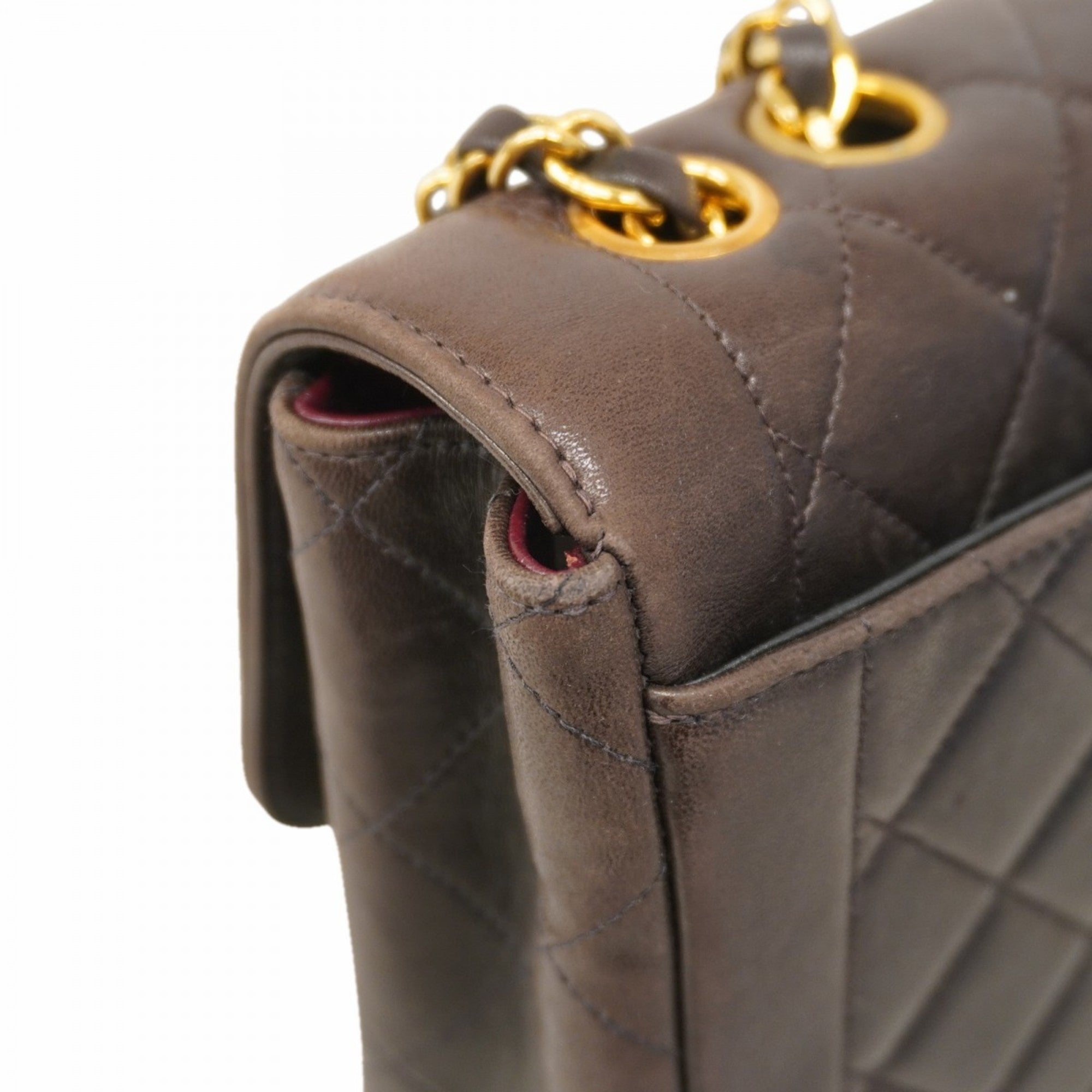 Vintage CC Chain Flap Bag Quilted Lambskin Small