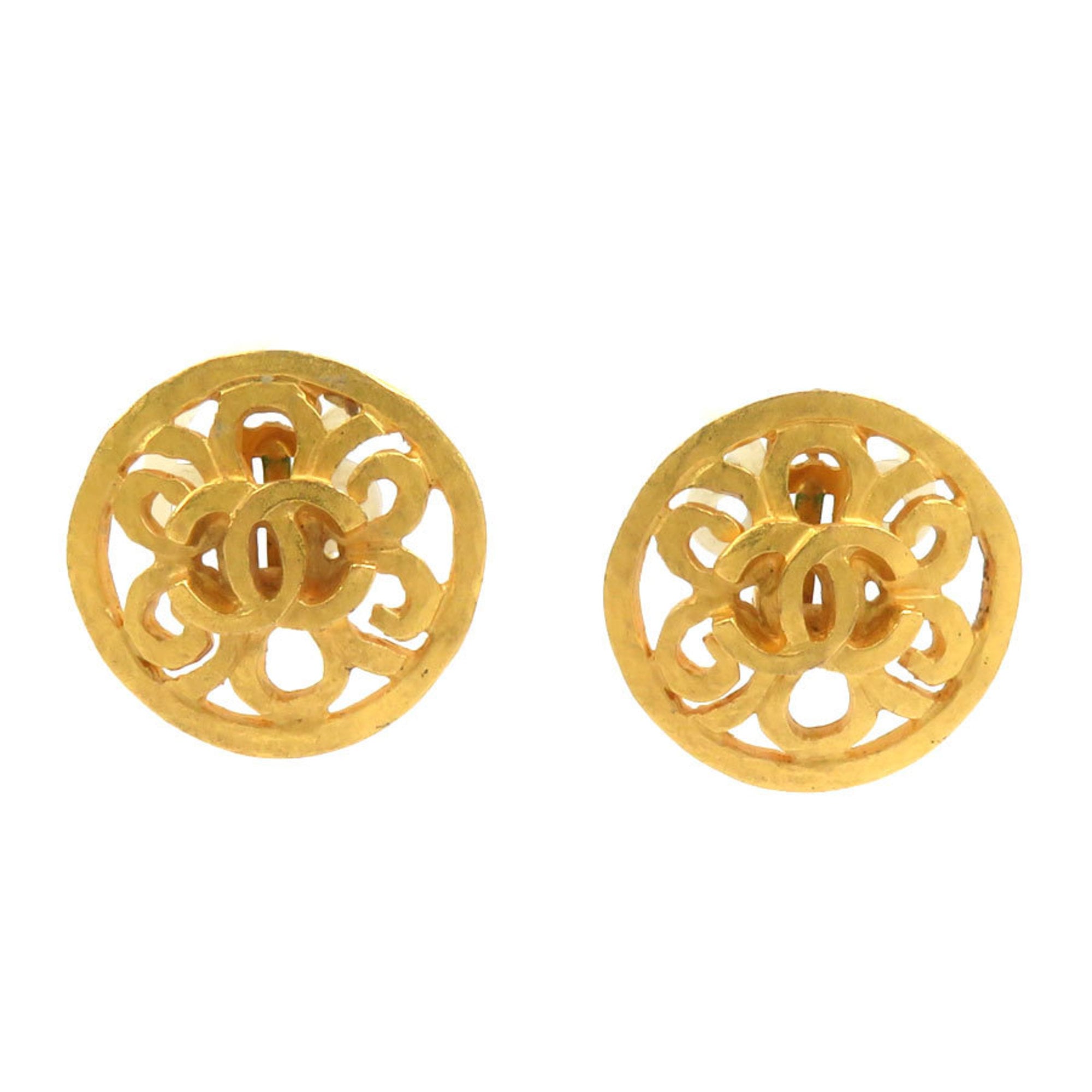 Clip-On Earrings Clip-On Gold-Tone Metal
