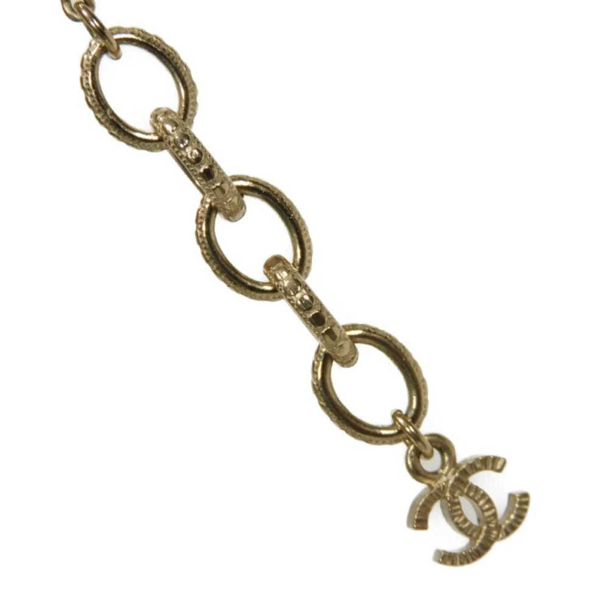 CC Logo Star Pendant Necklace Gold-Tone Metal