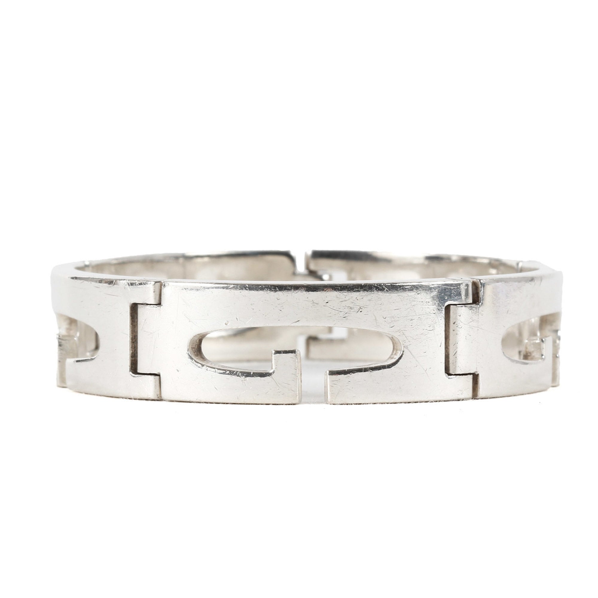 G Plate Bracelet Sterling Silver