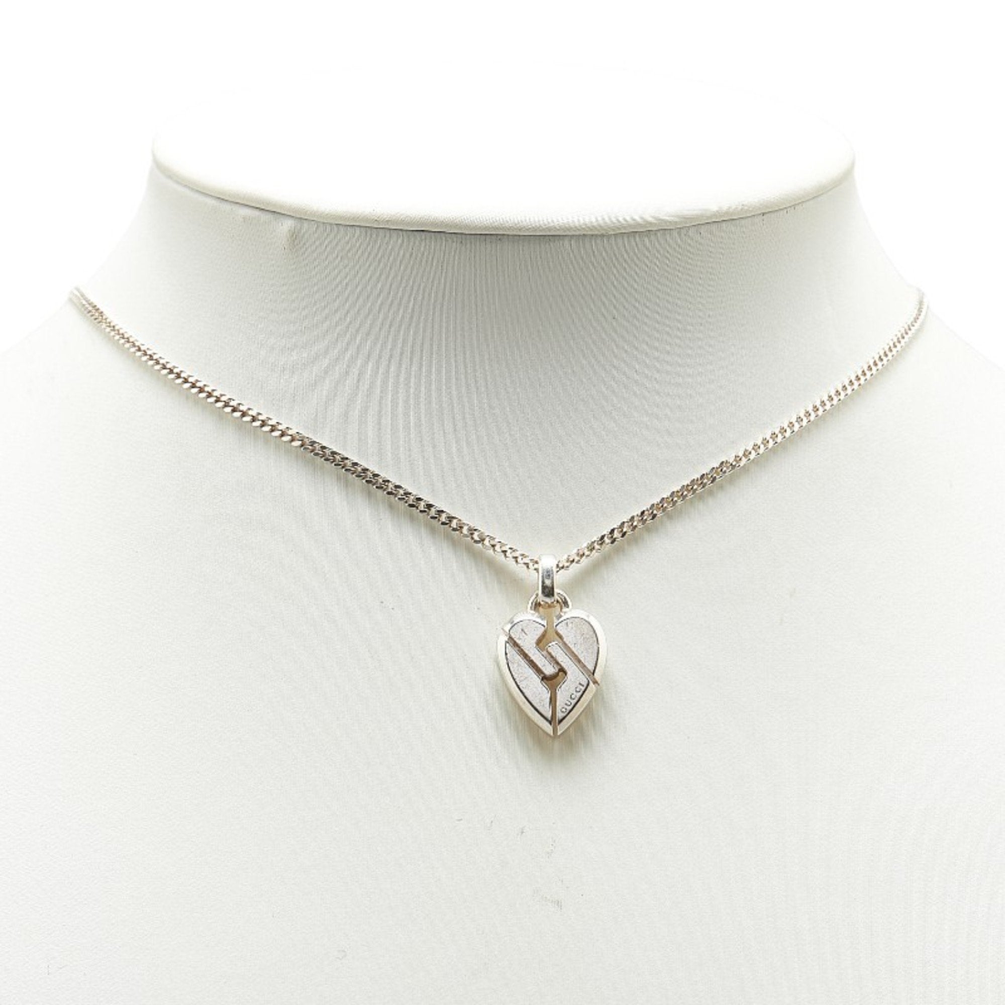 Knot Heart Pendant Necklace Sterling Silver