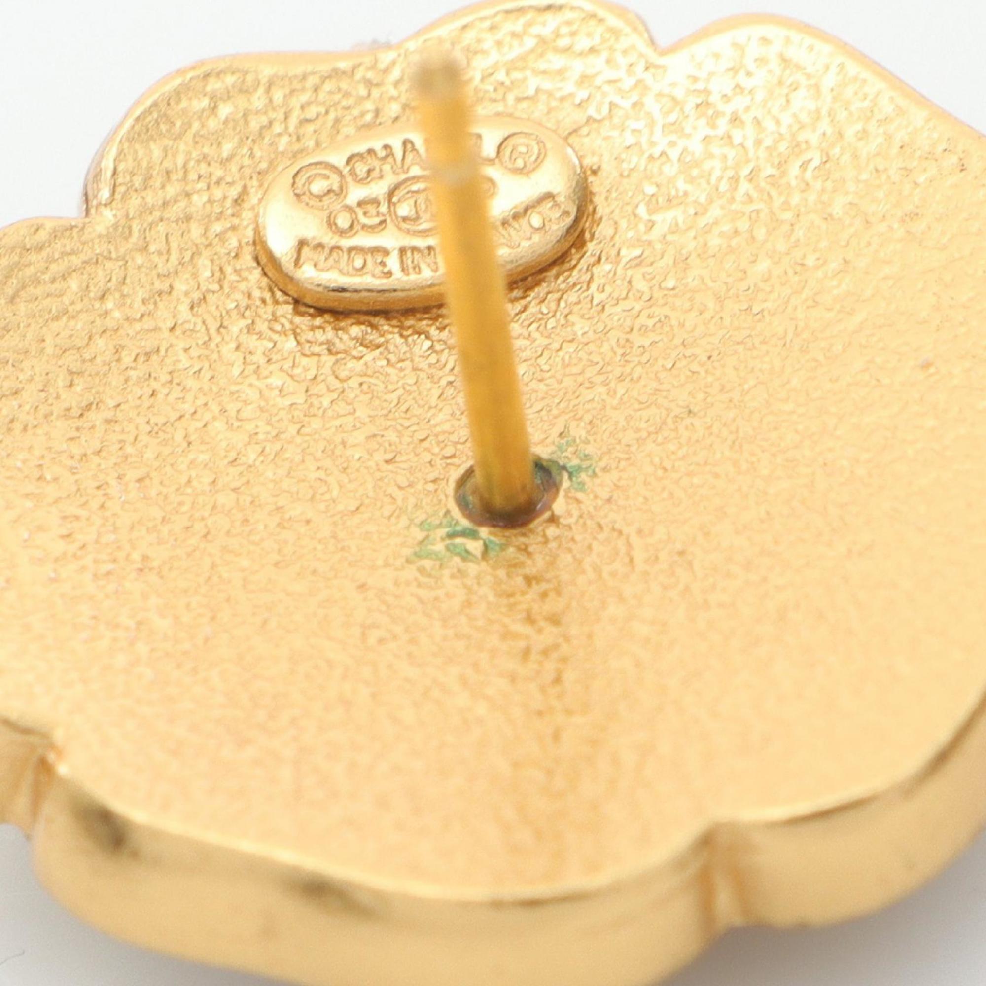 CC Logo Earrings Metal Gold-Tone Metal
