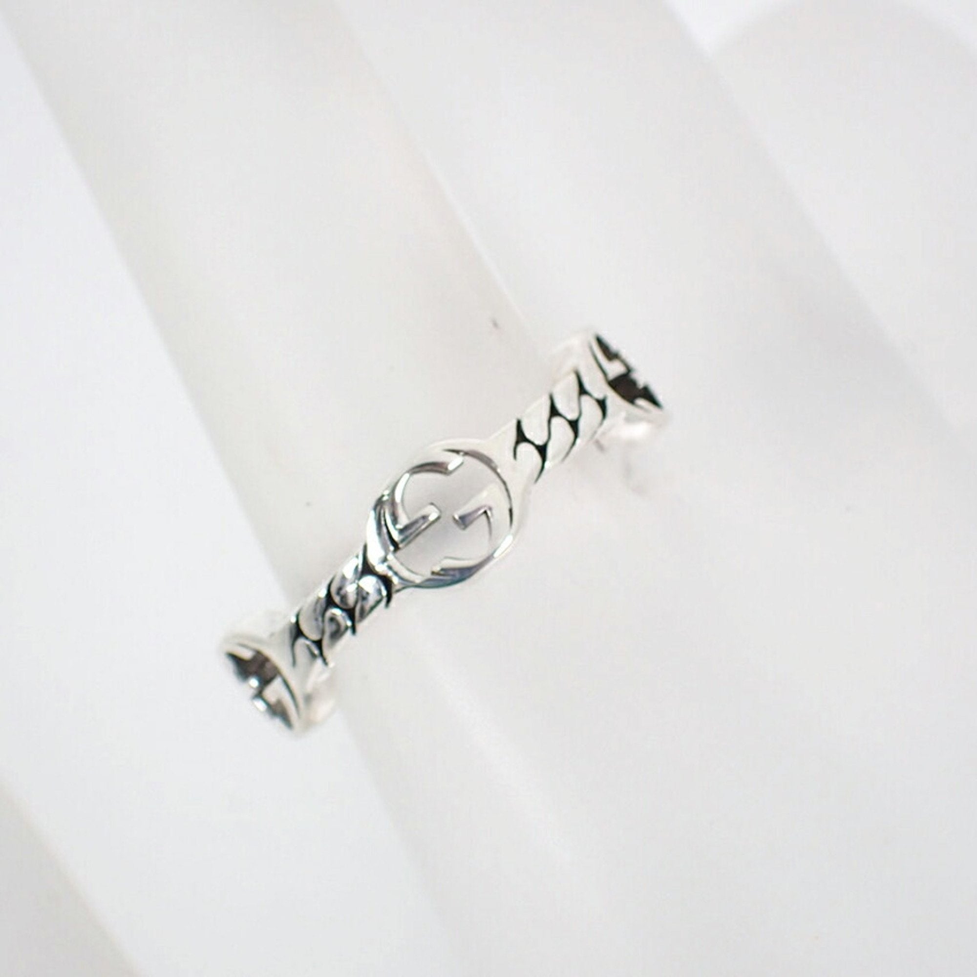 Interlocking G Ring Sterling Silver