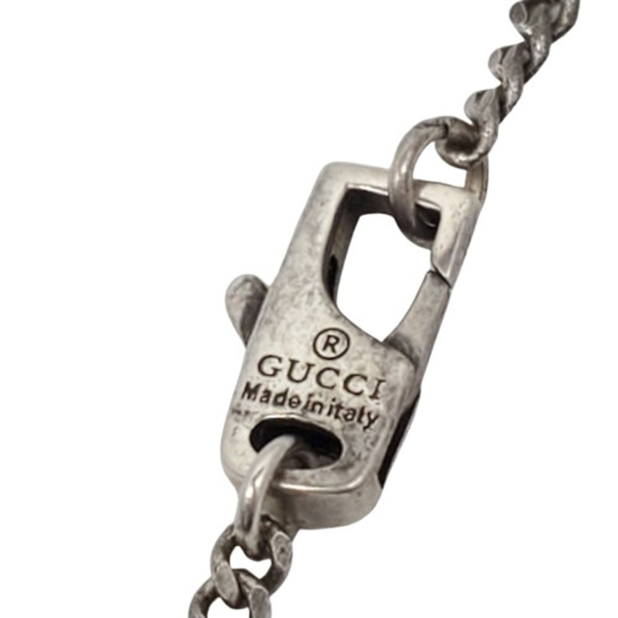 Cutout G Pendant Necklace Sterling Silver