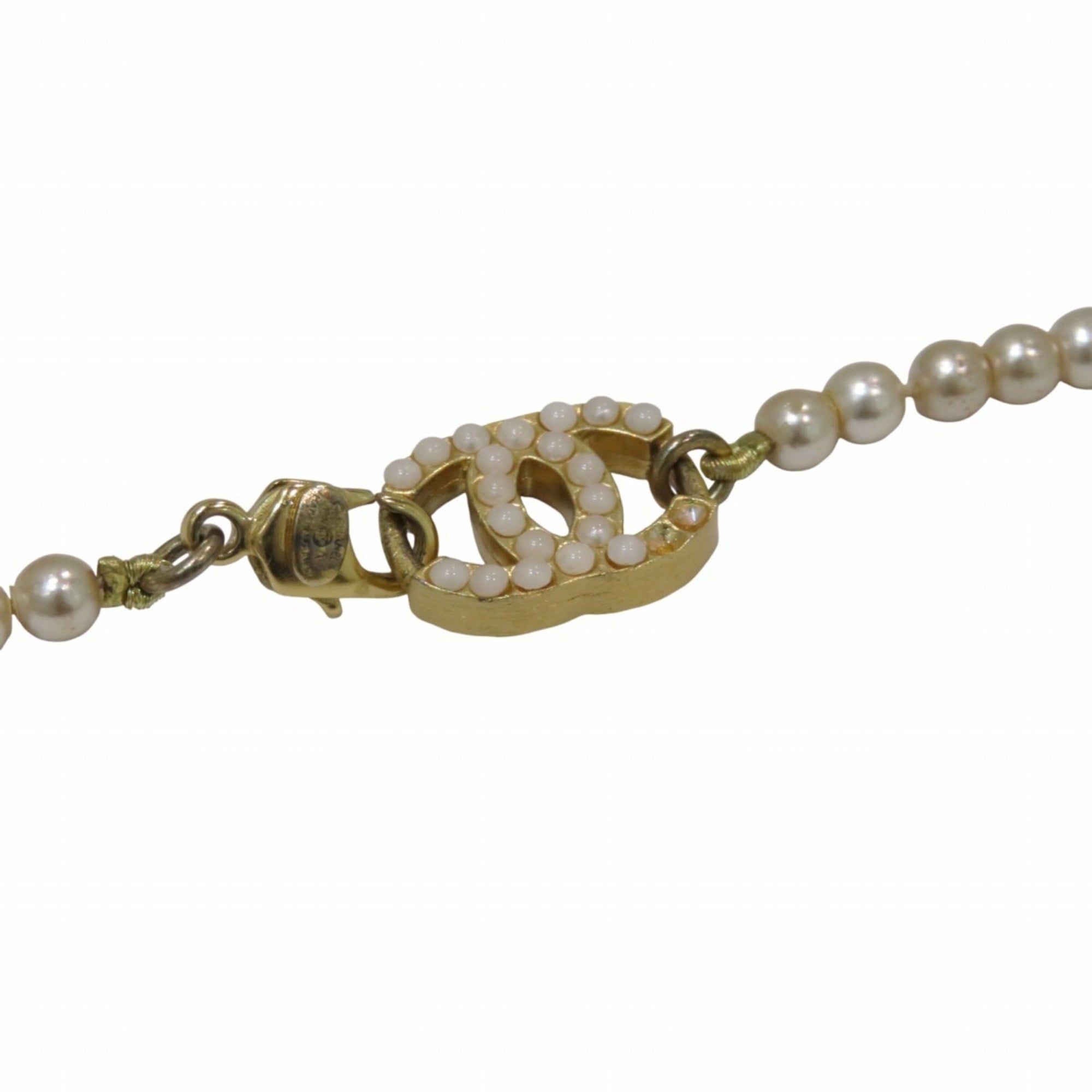Pendant Necklace Artificial Pearl and Gold