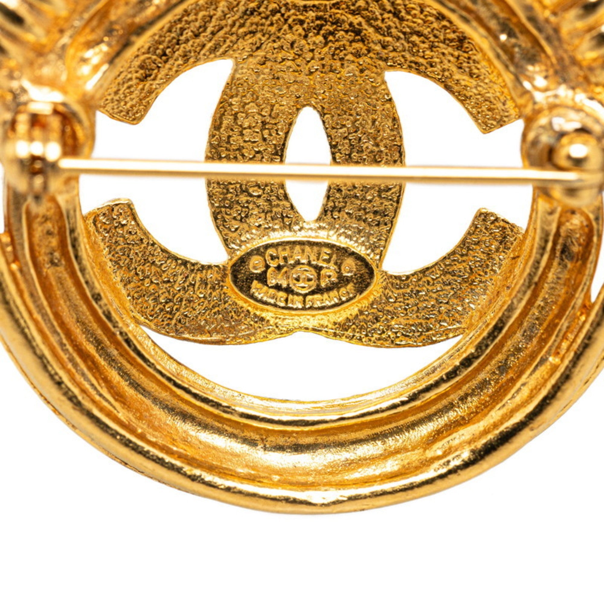 CC Logo Brooch Metal